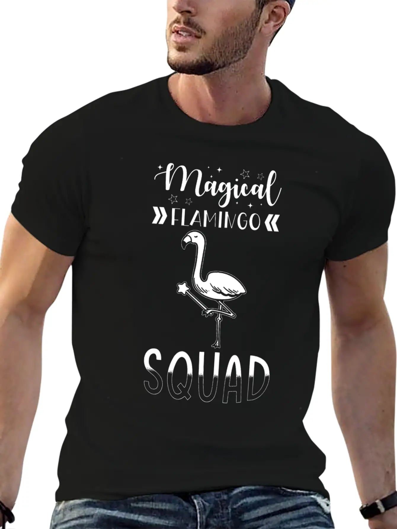 Flamingo Group Magical Flamingo Squad Timeless Short Sleeve Tee – Comfy And Minimalist Design