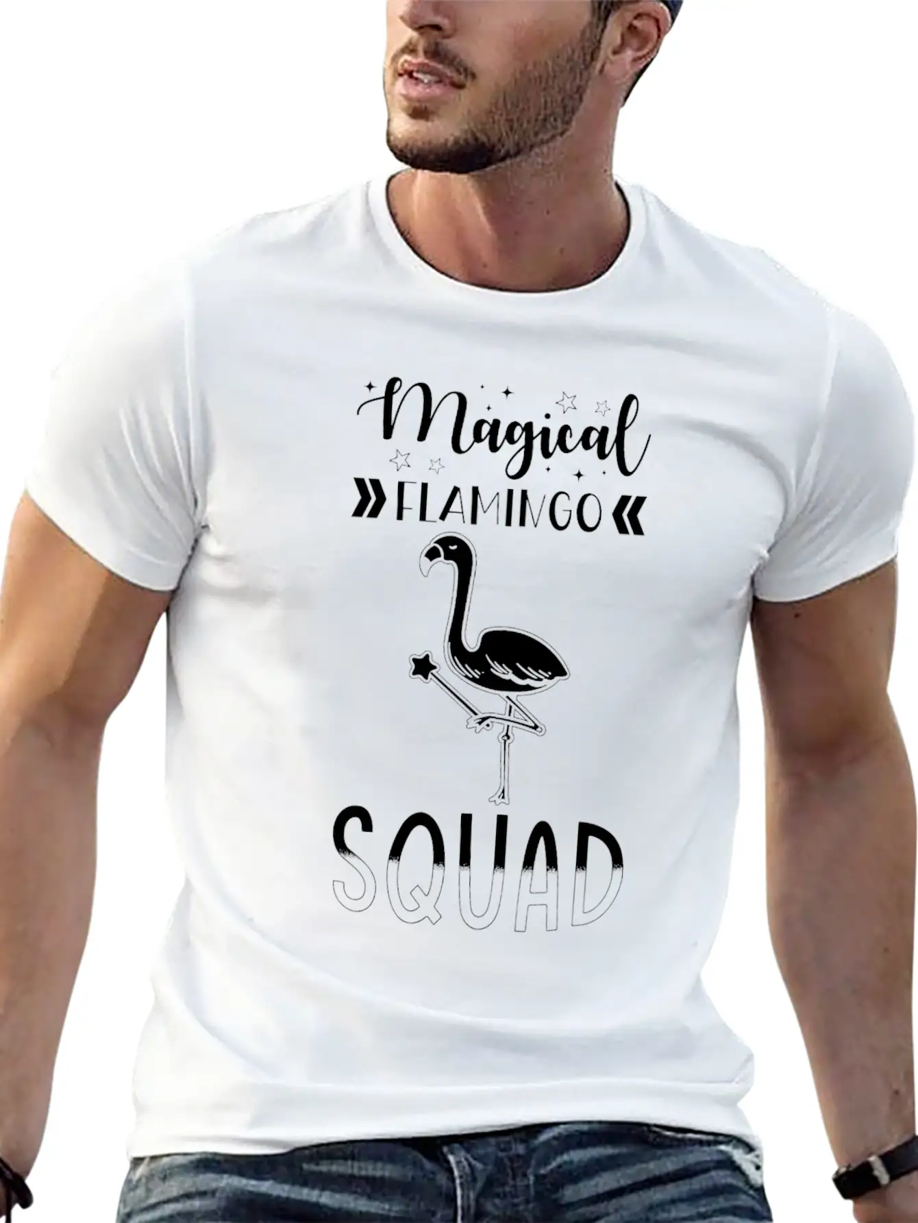 Flamingo Group Magical Flamingo Squad Timeless Short Sleeve Tee – Comfy And Minimalist Design