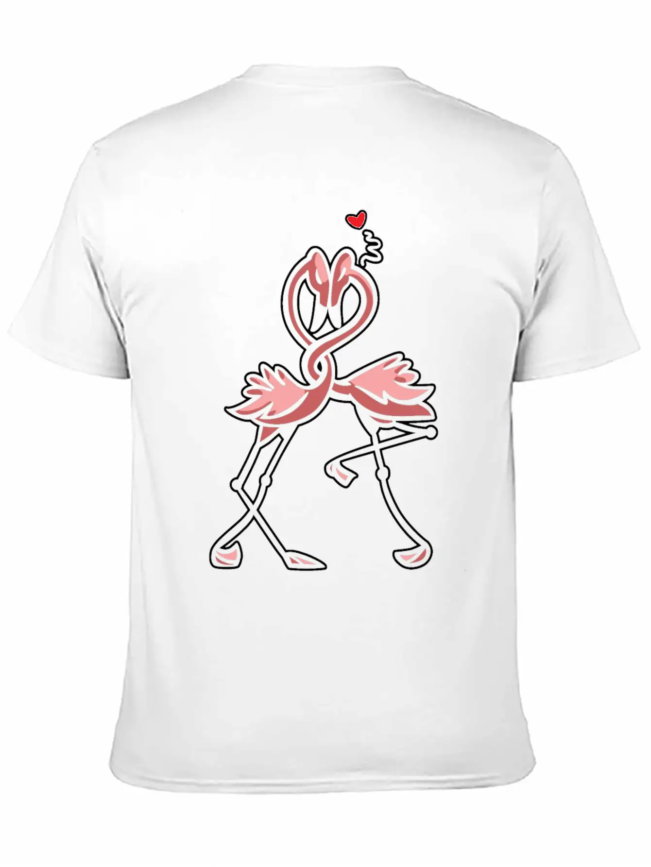 Flamingo Love Unisex Short Sleeve Soft Cotton T-Shirt – Casual Everyday Wear