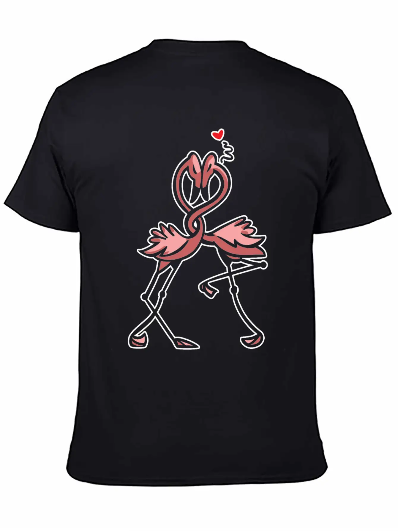 Flamingo Love Unisex Short Sleeve Soft Cotton T-Shirt – Casual Everyday Wear