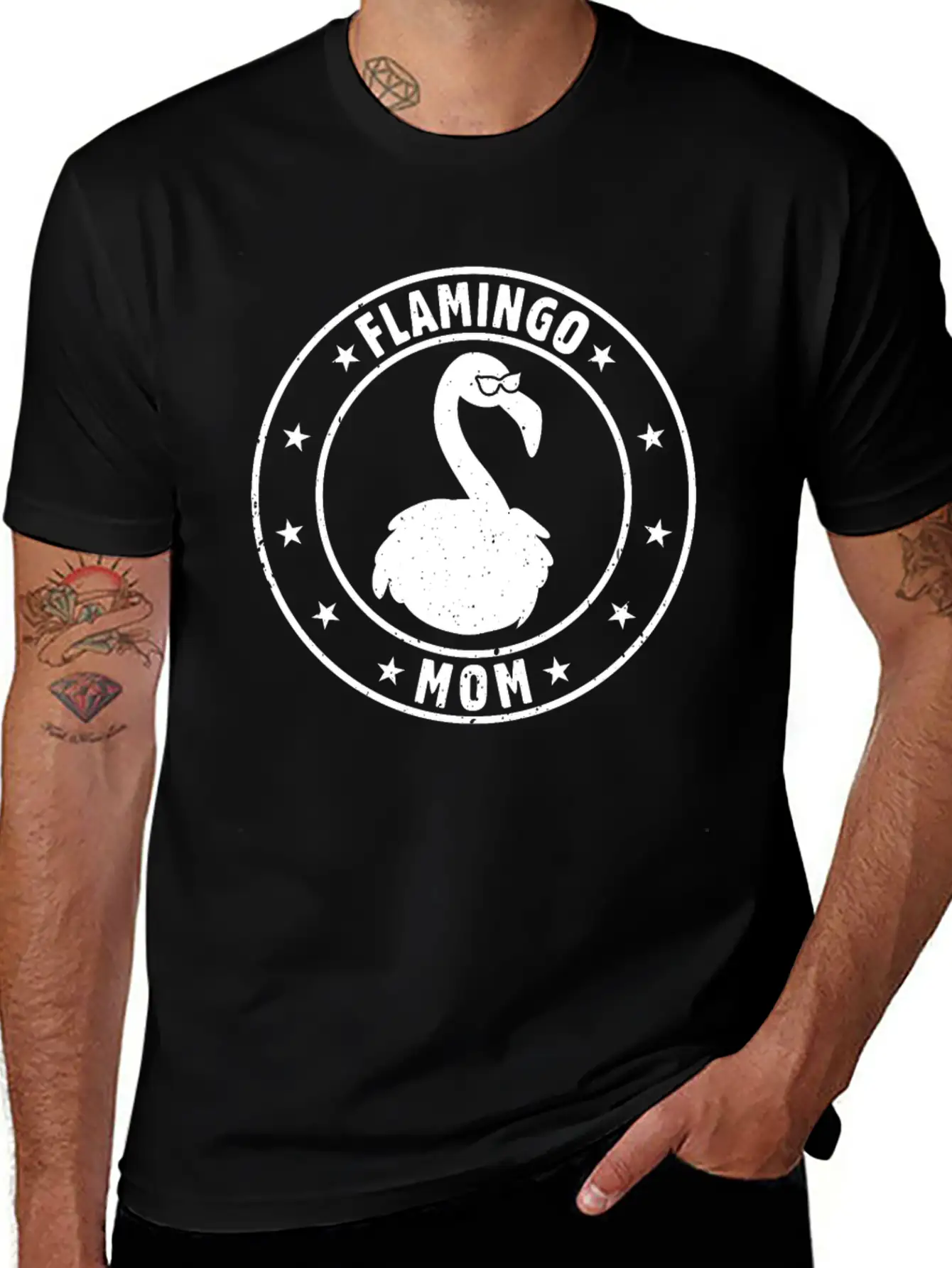 Flamingo Mom Flamingo Mama Flamingo Stylish Everyday T-Shirt – Unisex Basic Cotton Tee