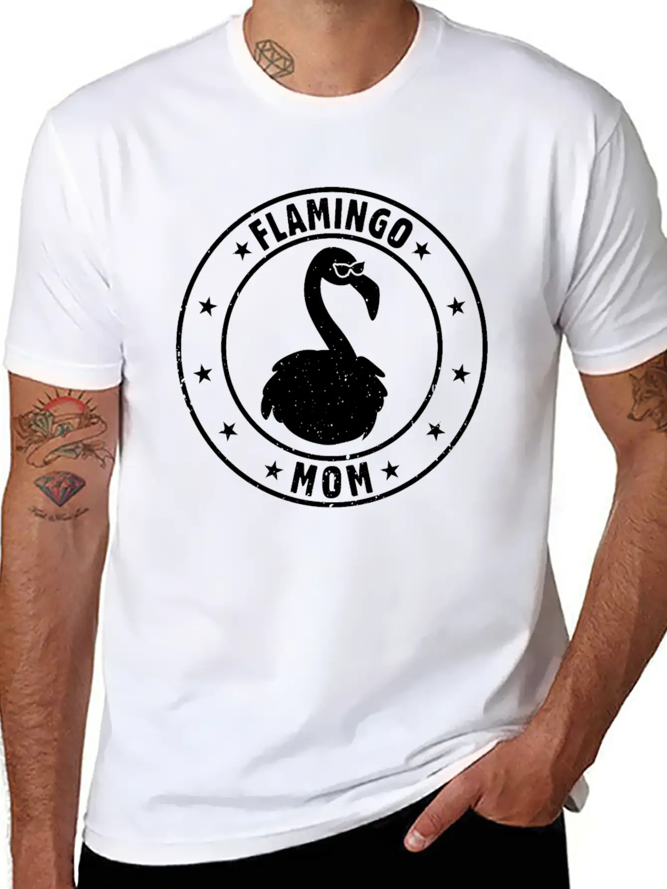 Flamingo Mom Flamingo Mama Flamingo Stylish Everyday T-Shirt – Unisex Basic Cotton Tee