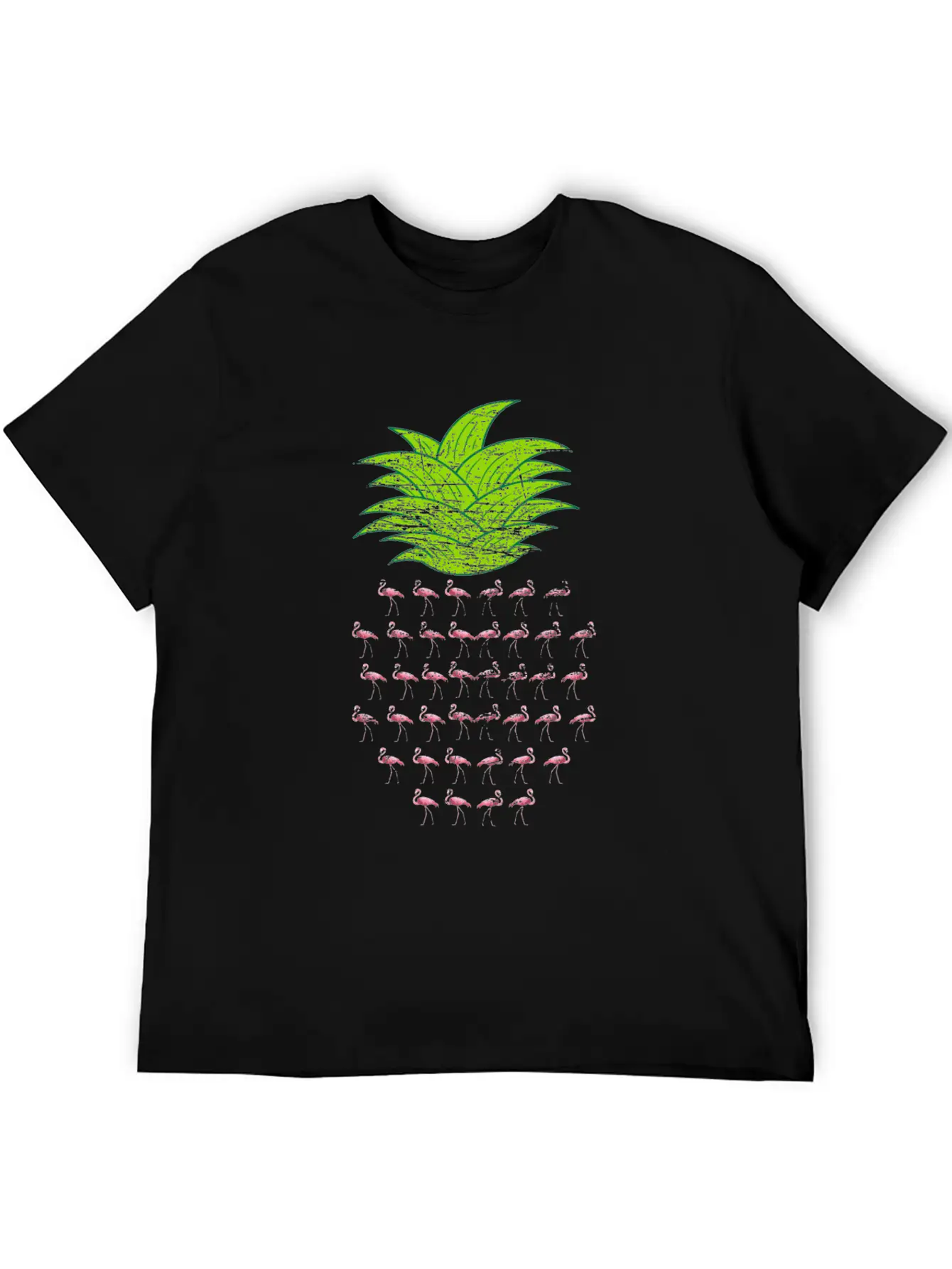 Flamingo Pineapple Essential Unisex Summer Tee – Soft Cotton Casual Fit
