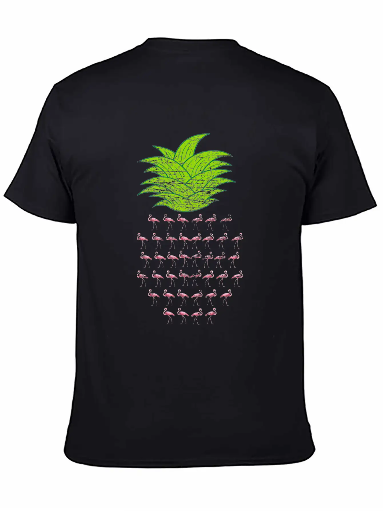 Flamingo Pineapple Essential Unisex Summer Tee – Soft Cotton Casual Fit