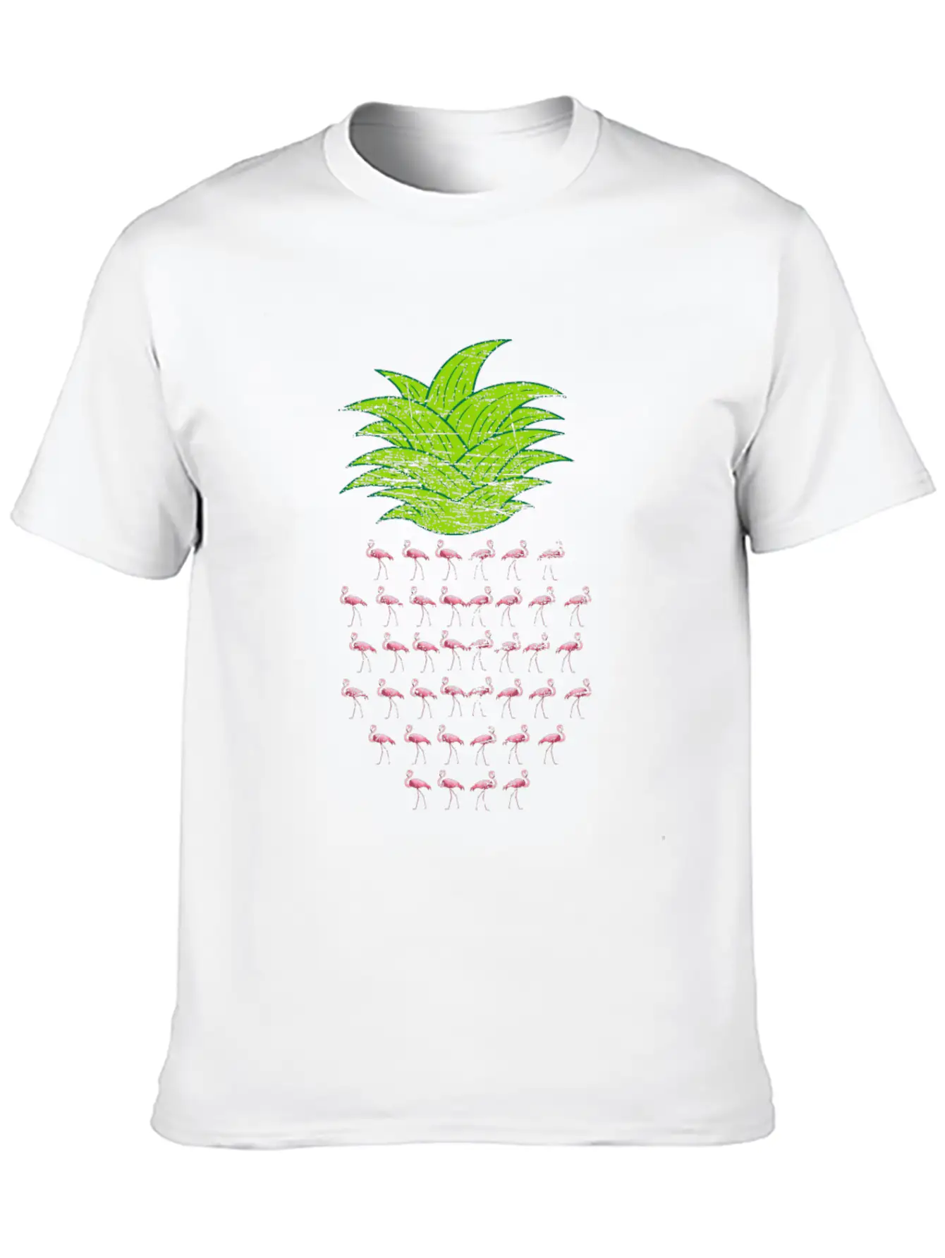 Flamingo Pineapple Essential Unisex Summer Tee – Soft Cotton Casual Fit
