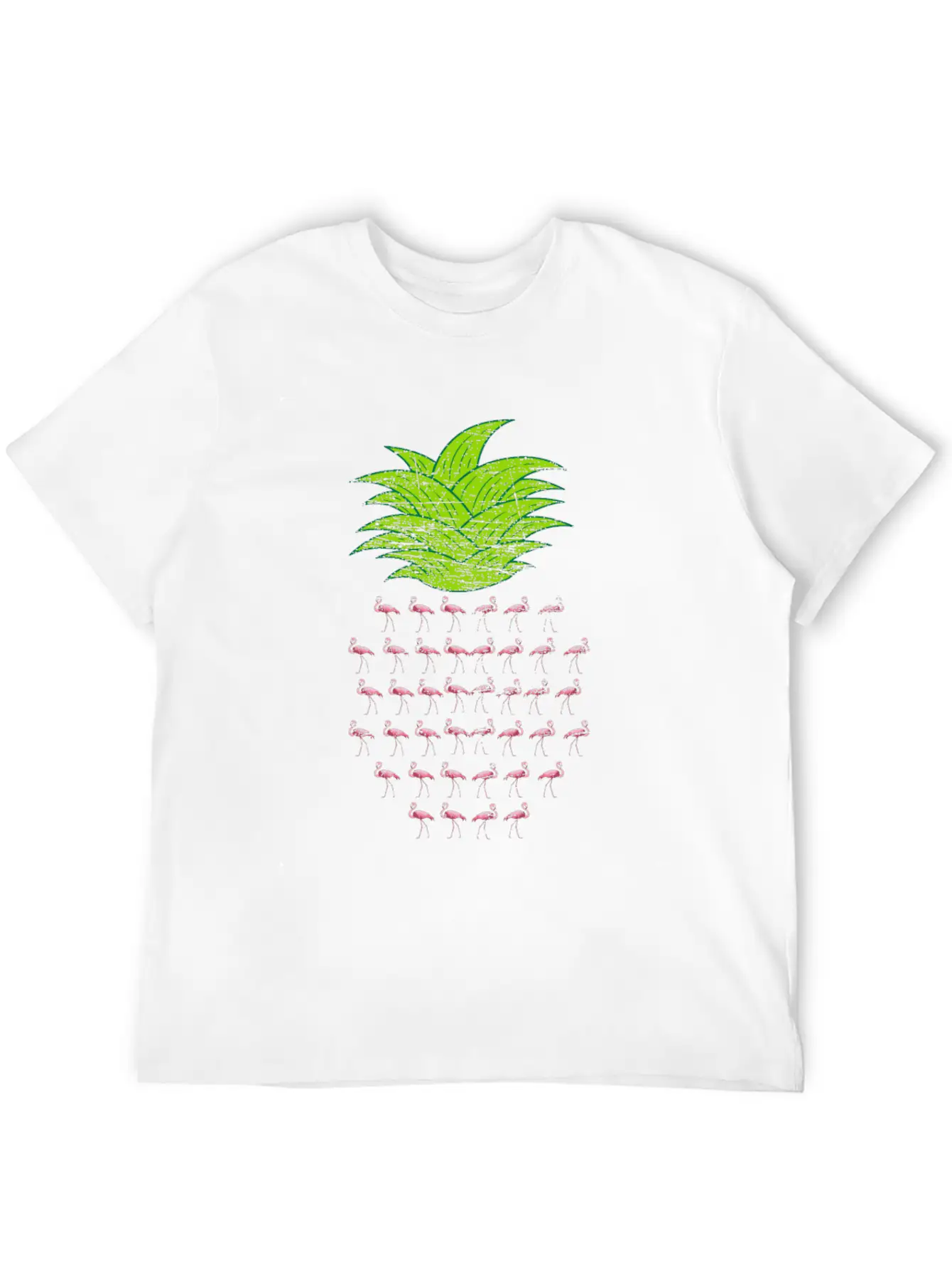 Flamingo Pineapple Essential Unisex Summer Tee – Soft Cotton Casual Fit