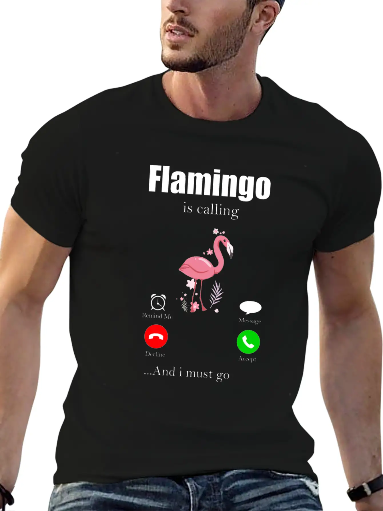 Flamingo Stylish Everyday T-Shirt – Unisex Basic Cotton Tee