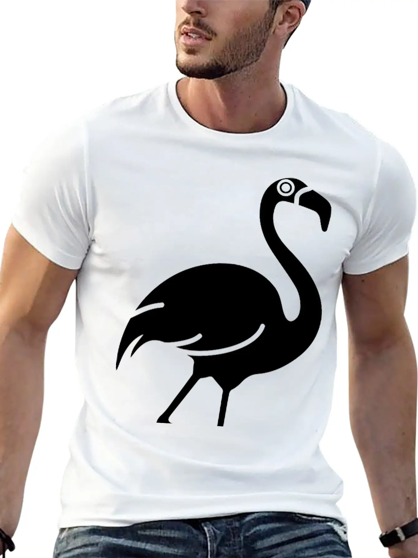 Flamingo Unisex Short Sleeve Soft Cotton T-Shirt – Casual Everyday Wear