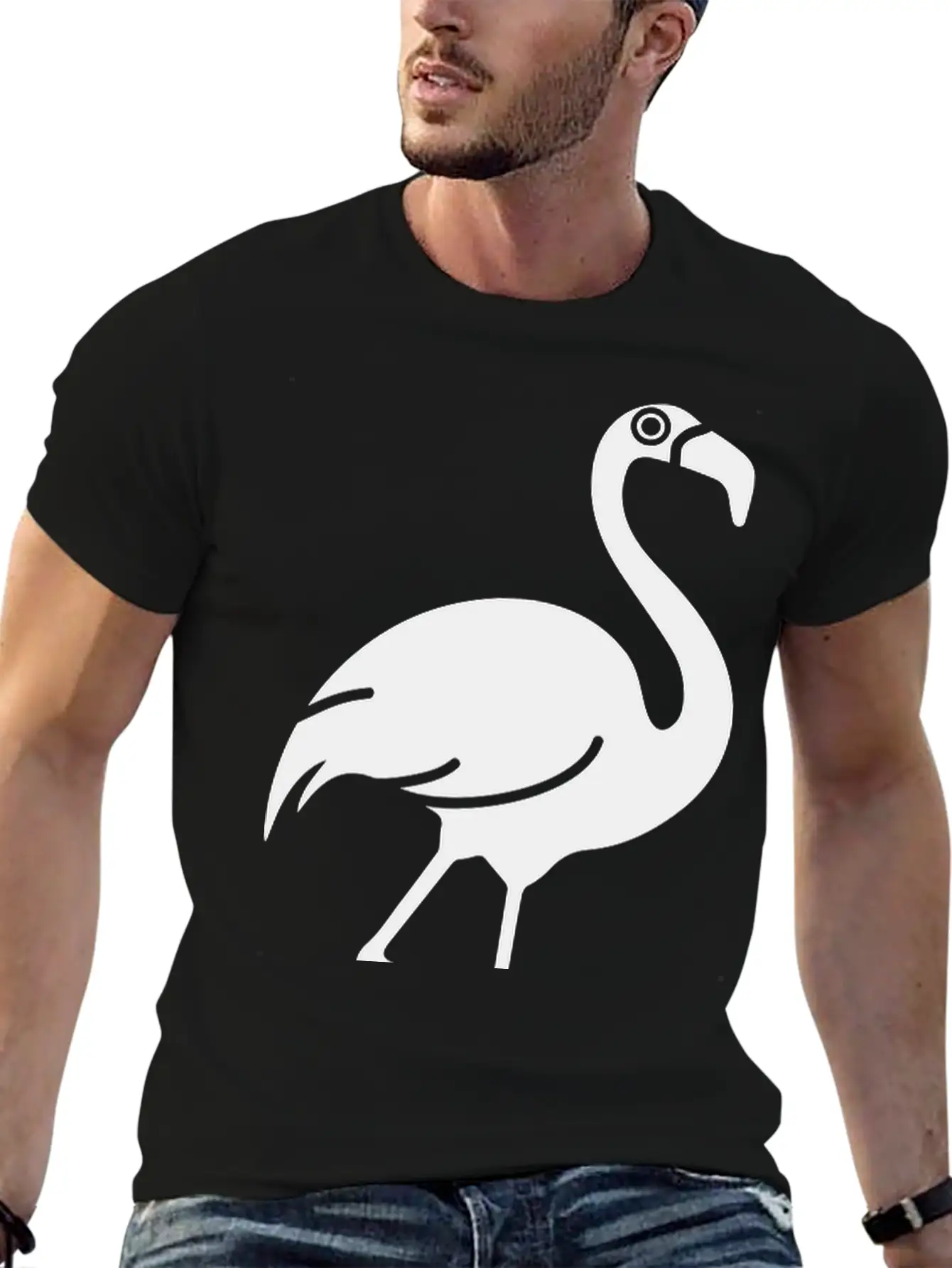 Flamingo Unisex Short Sleeve Soft Cotton T-Shirt – Casual Everyday Wear