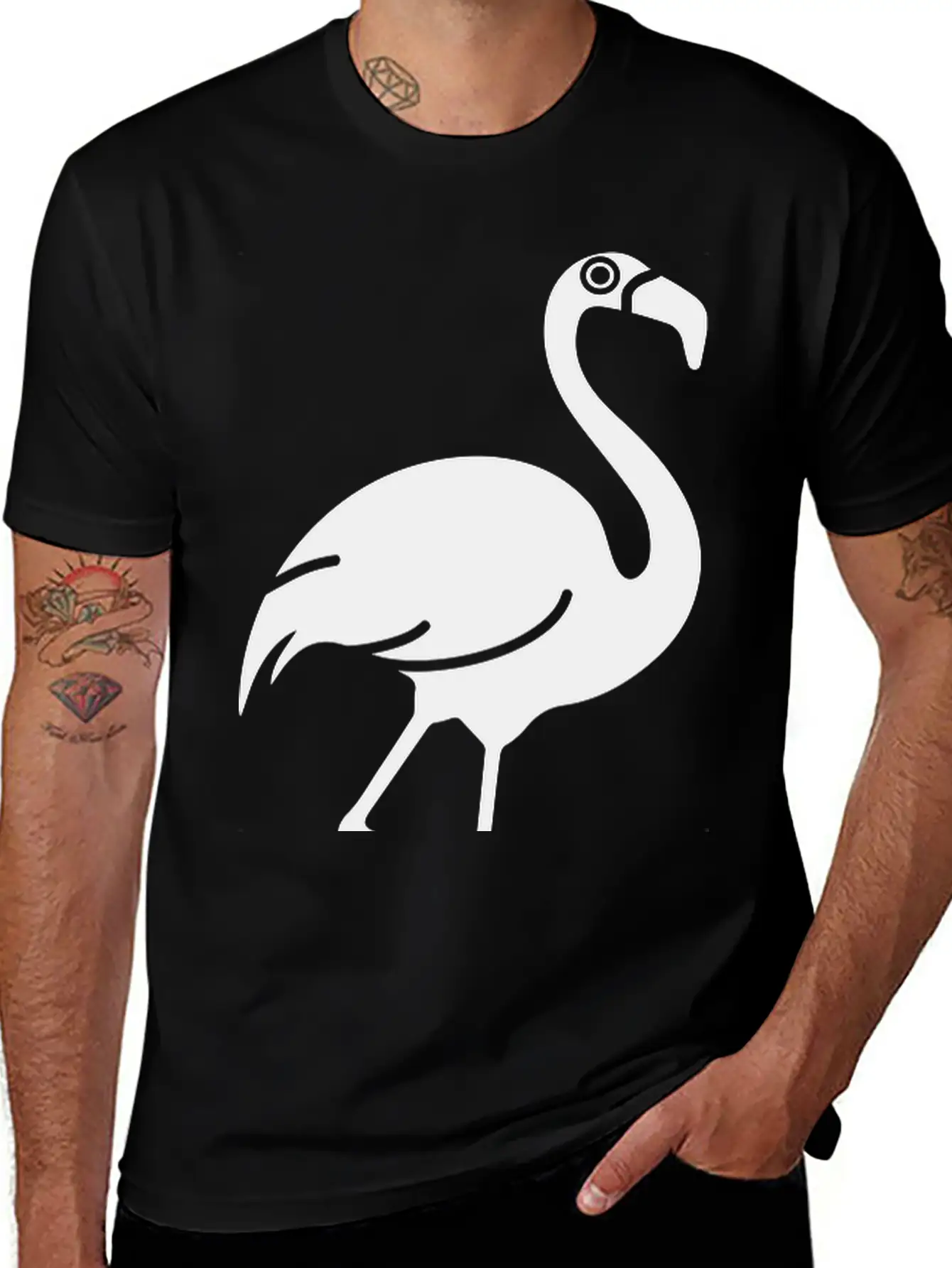 Flamingo Unisex Short Sleeve Soft Cotton T-Shirt – Casual Everyday Wear