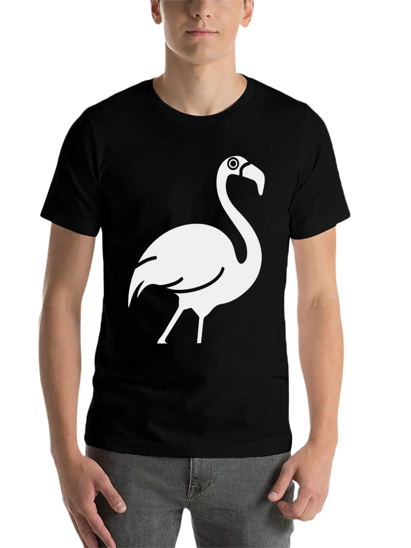 Flamingo Unisex Short Sleeve Soft Cotton T-Shirt – Casual Everyday Wear