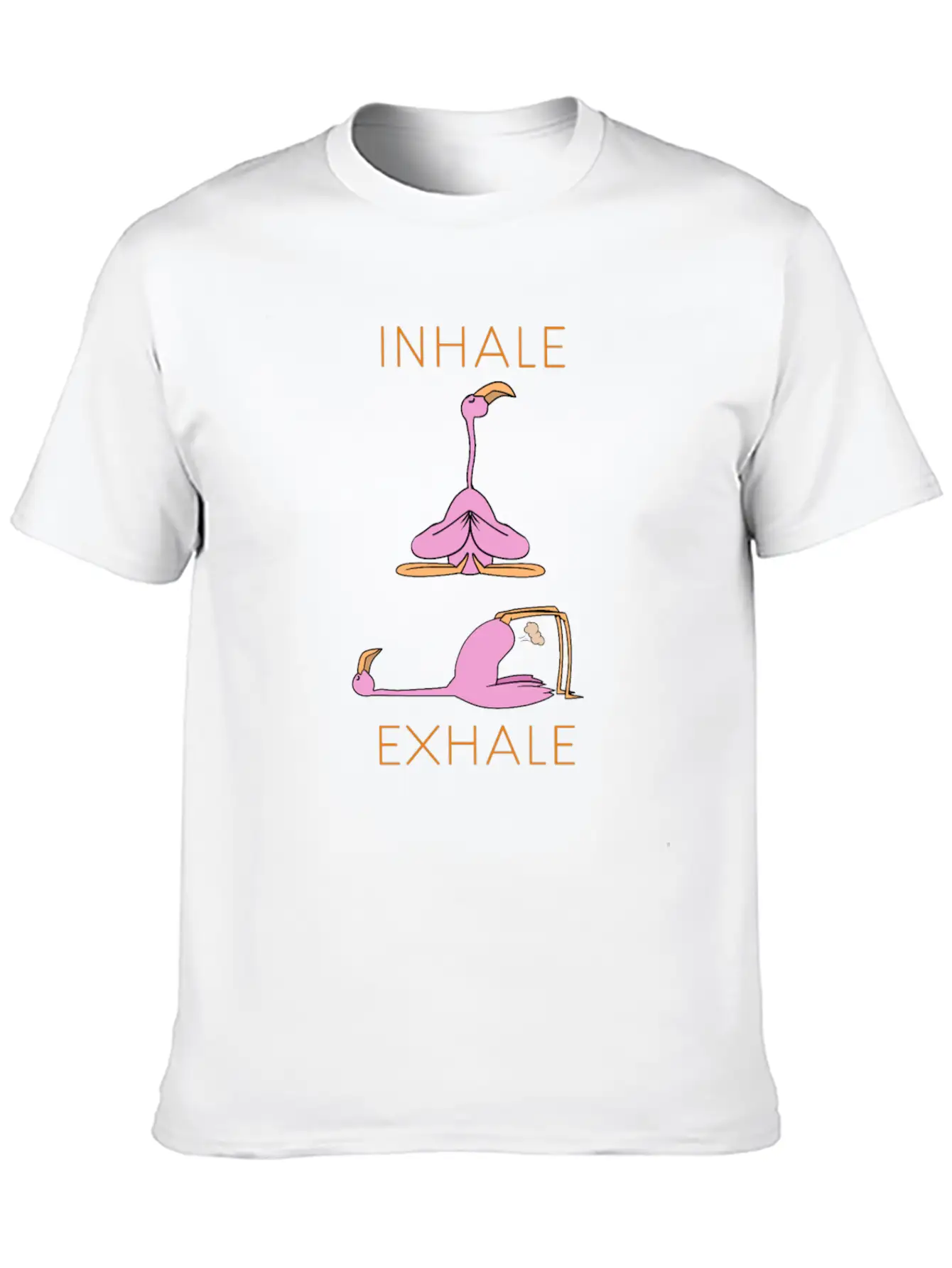 Flamingo Yoga Stylish Everyday T-Shirt – Unisex Basic Cotton Tee