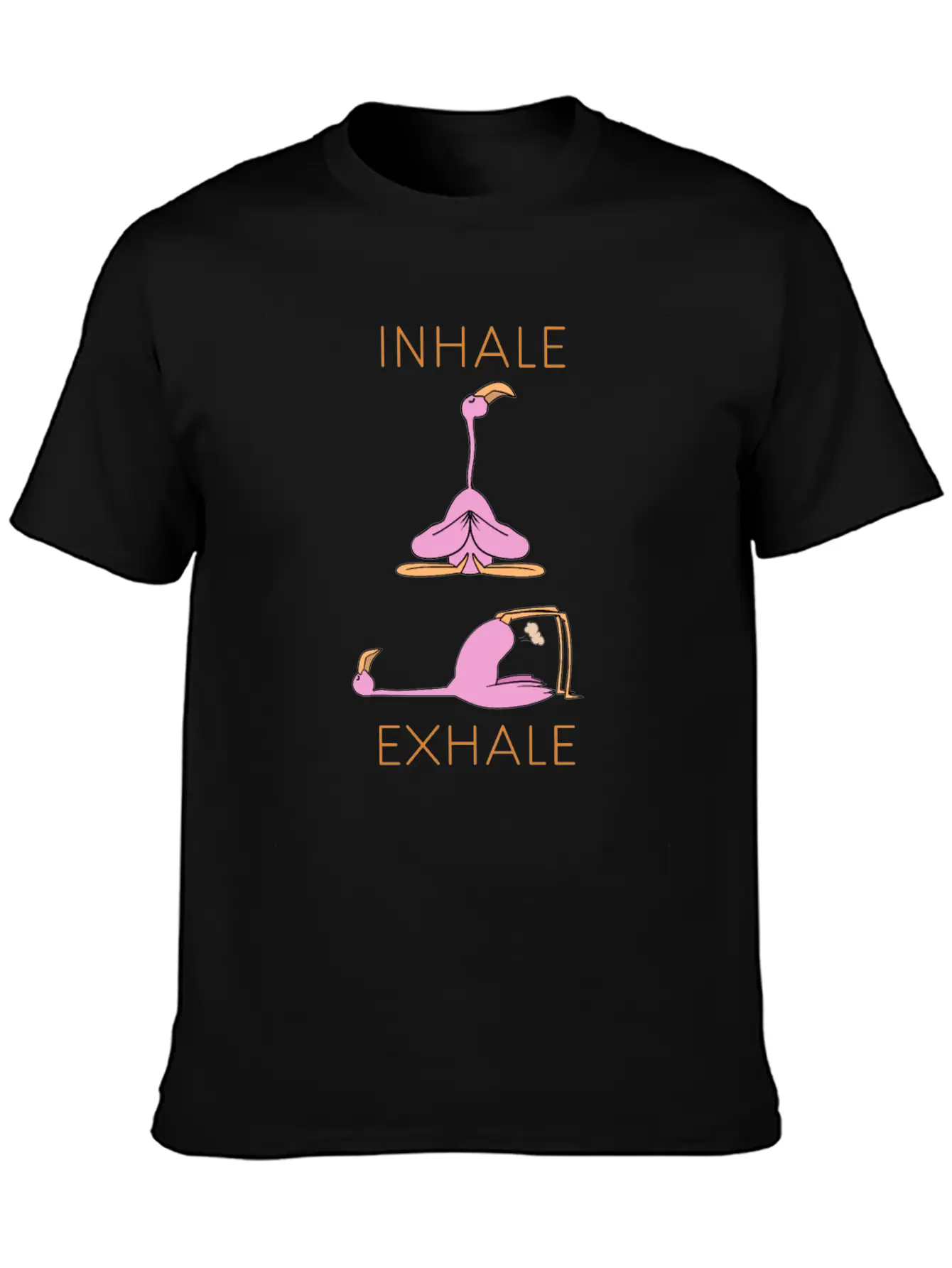 Flamingo Yoga Stylish Everyday T-Shirt – Unisex Basic Cotton Tee