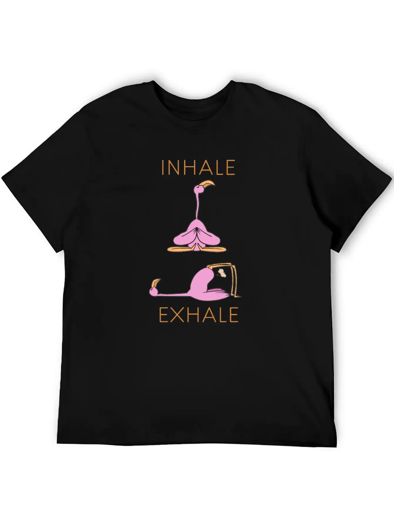 Flamingo Yoga Stylish Everyday T-Shirt – Unisex Basic Cotton Tee