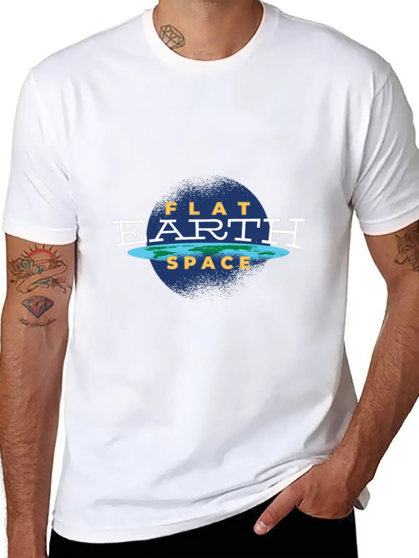 Flat Earth Shirt Stylish Everyday T-Shirt – Unisex Basic Cotton Tee