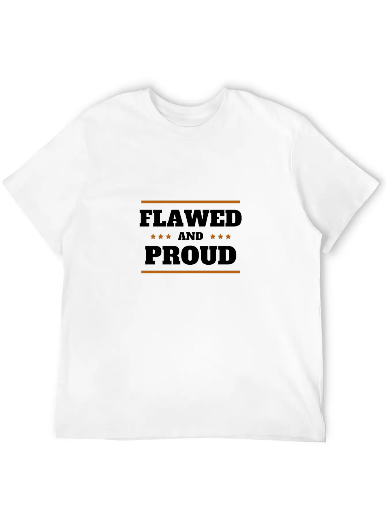 Flawed And Proud Unisex Casual T-Shirt – Clean Design For Daily Comfort