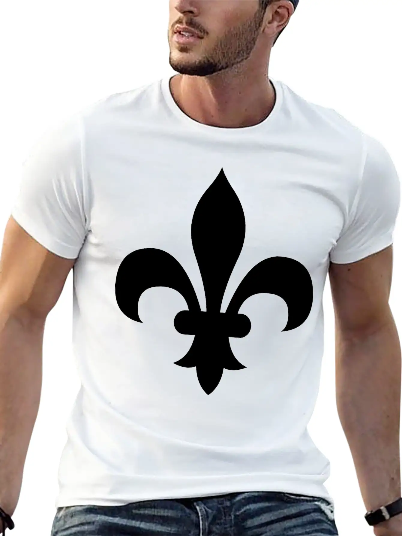 Fleur De Lis Basic Graphic T-Shirt – Daily Comfort In Soft Cotton