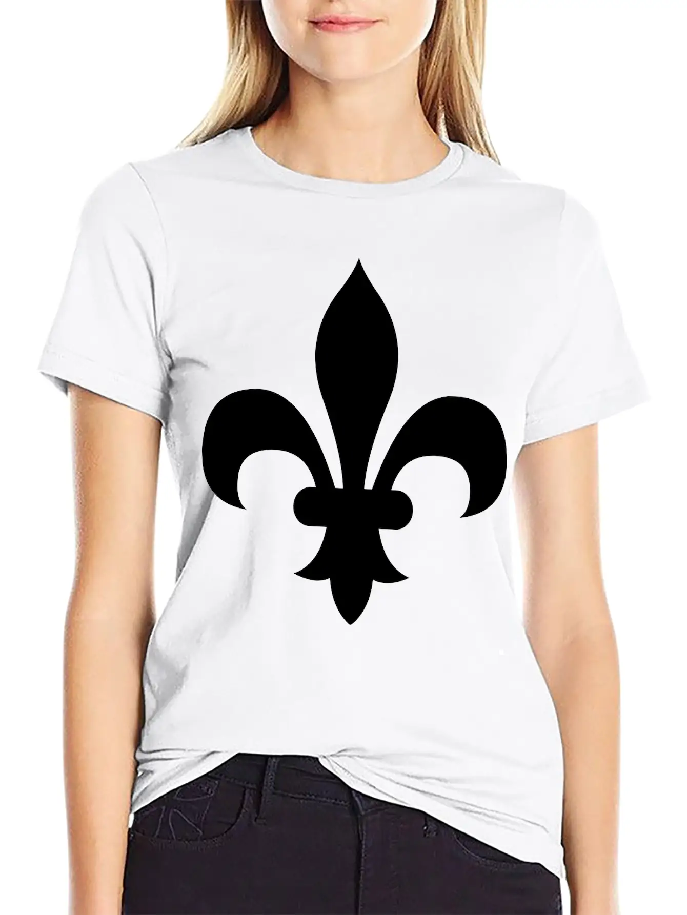 Fleur De Lis Basic Graphic T-Shirt – Daily Comfort In Soft Cotton