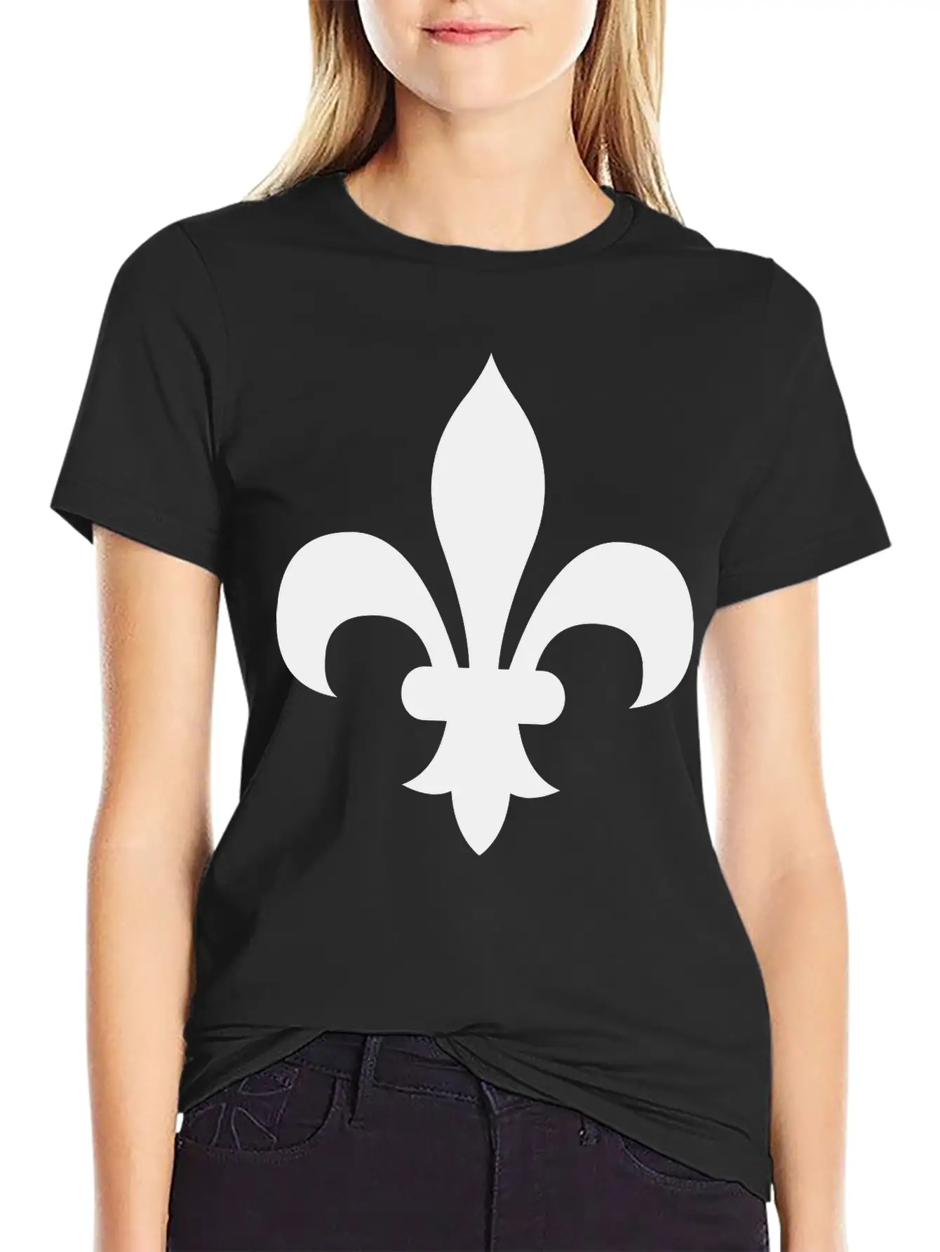 Fleur De Lis Basic Graphic T-Shirt – Daily Comfort In Soft Cotton