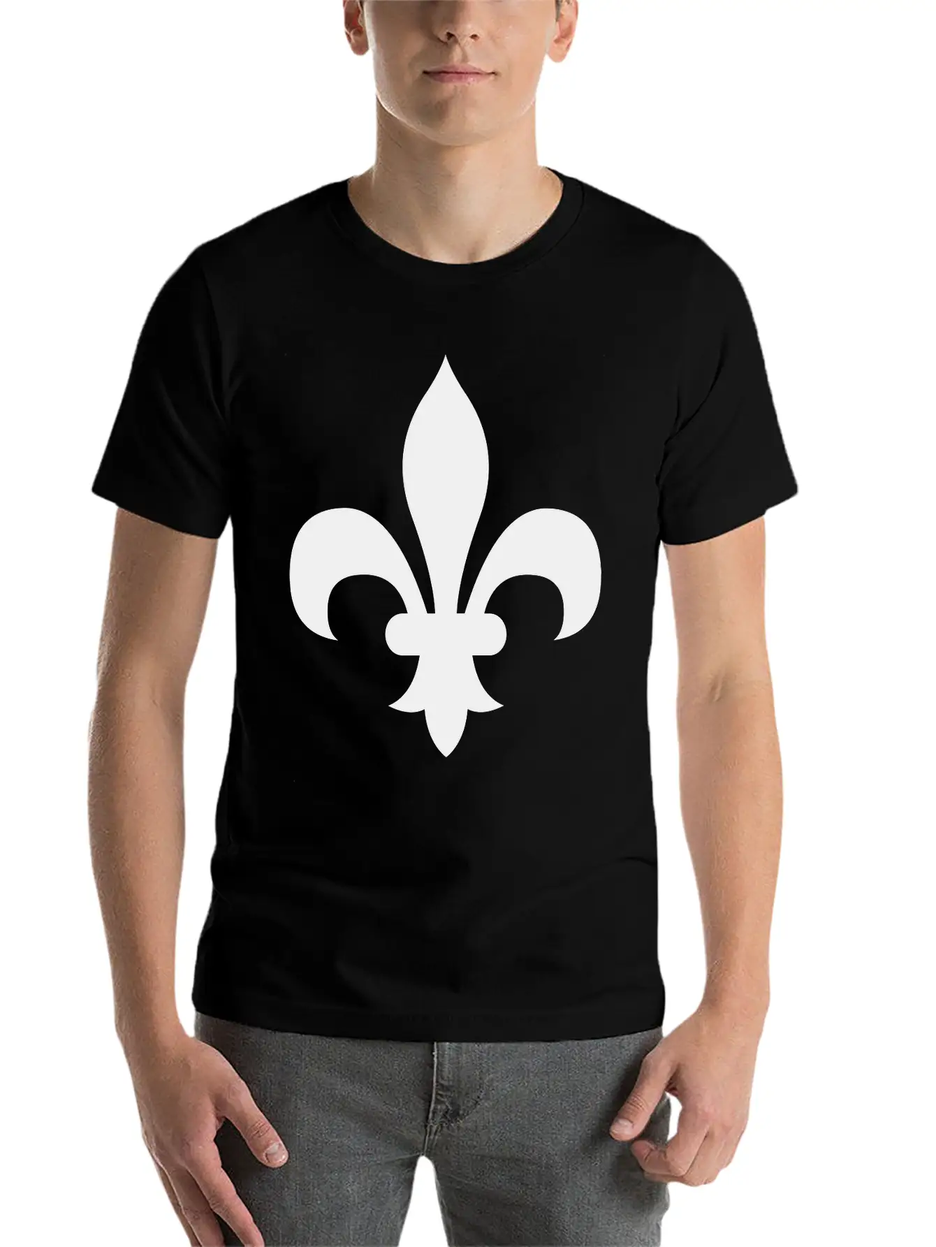 Fleur De Lis Basic Graphic T-Shirt – Daily Comfort In Soft Cotton