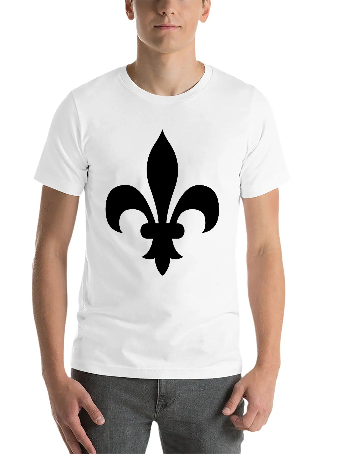 Fleur De Lis Basic Graphic T-Shirt – Daily Comfort In Soft Cotton