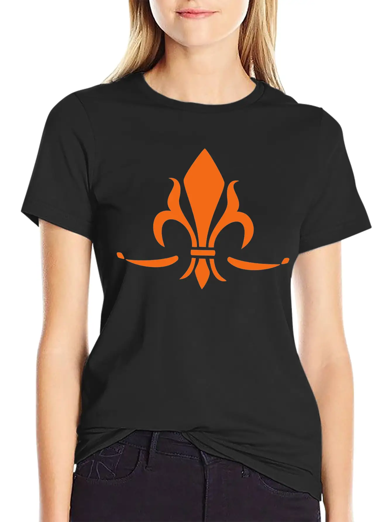 Fleur De Lis, Trinity Symbol Charity, Hope, Faith Timeless Short Sleeve Tee – Comfy And Minimalist Design