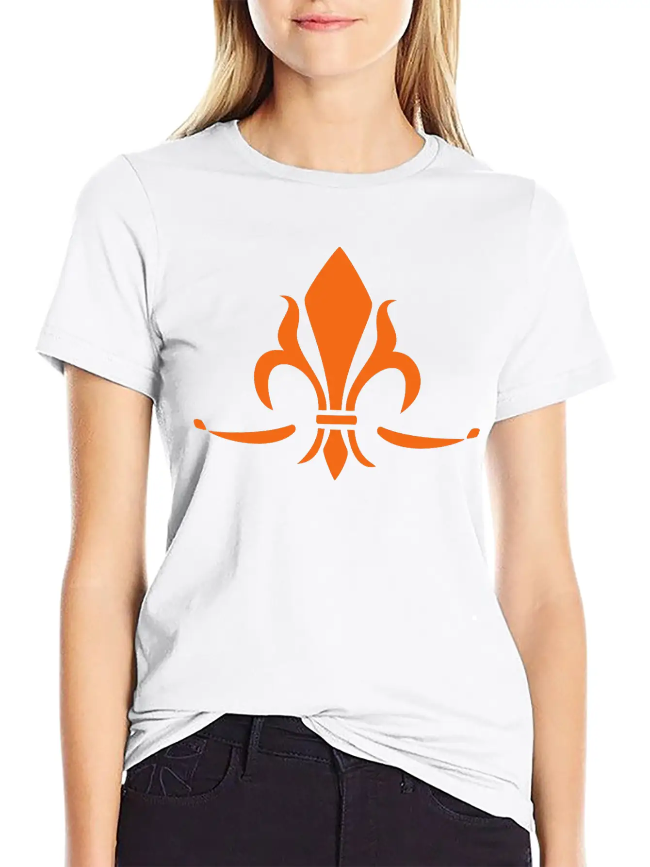 Fleur De Lis, Trinity Symbol Charity, Hope, Faith Timeless Short Sleeve Tee – Comfy And Minimalist Design