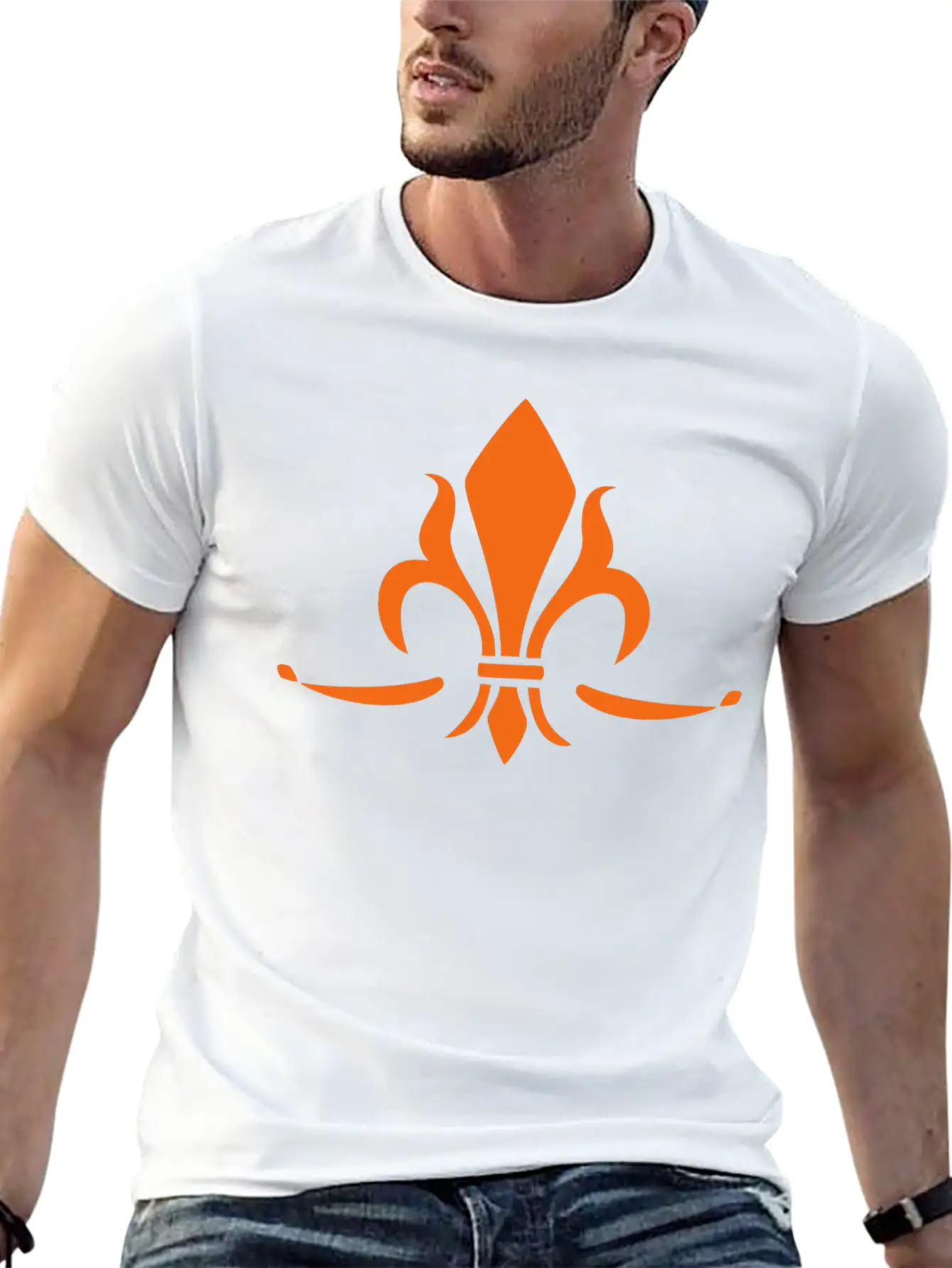 Fleur De Lis, Trinity Symbol Charity, Hope, Faith Timeless Short Sleeve Tee – Comfy And Minimalist Design