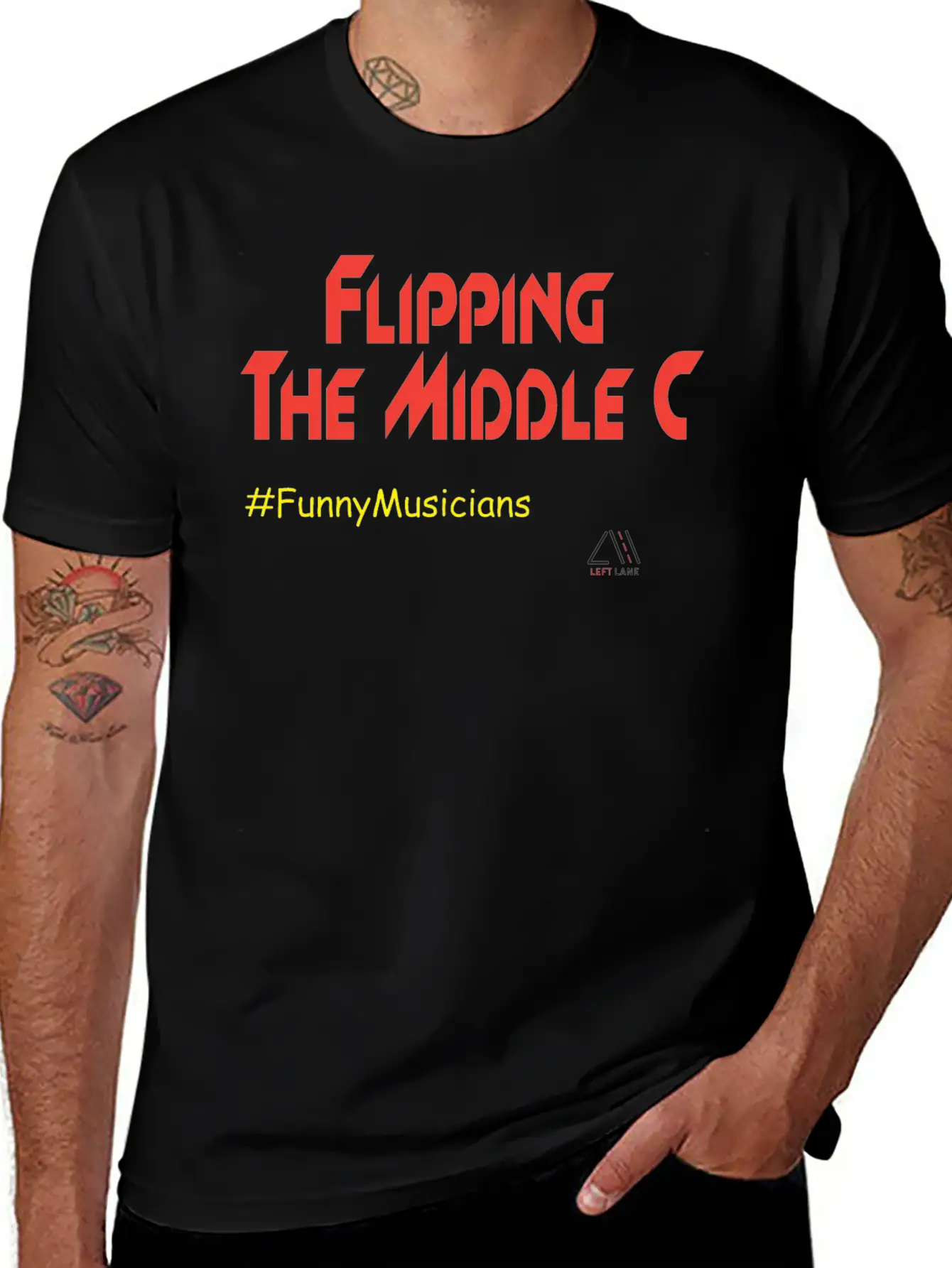 Flipping The Middle C Unisex Short Sleeve Soft Cotton T-Shirt – Casual Everyday Wear