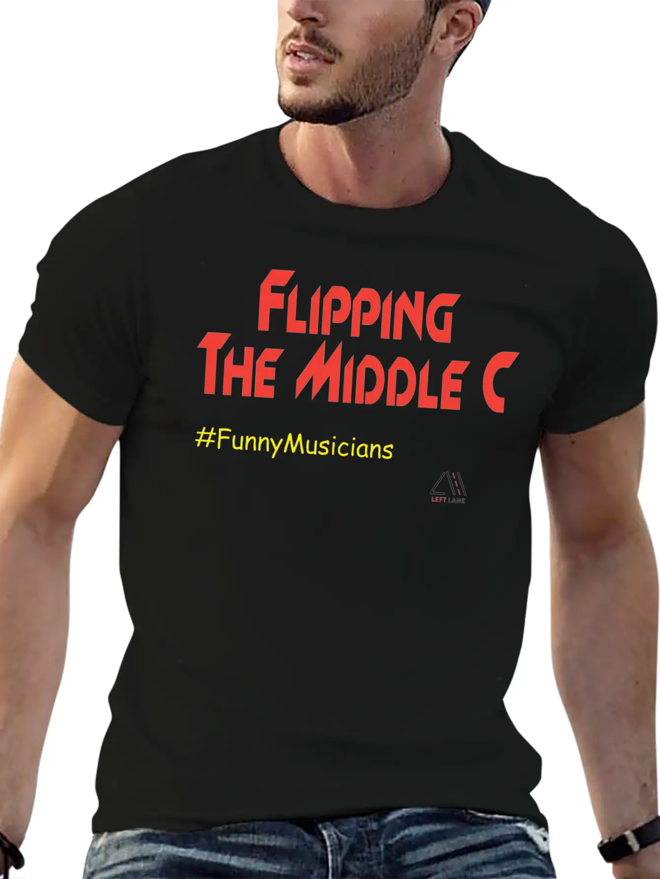 Flipping The Middle C Unisex Short Sleeve Soft Cotton T-Shirt – Casual Everyday Wear