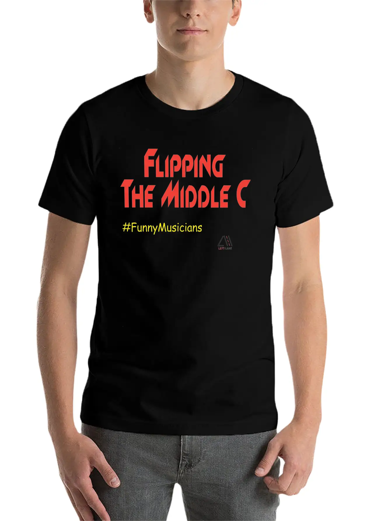 Flipping The Middle C Unisex Short Sleeve Soft Cotton T-Shirt – Casual Everyday Wear