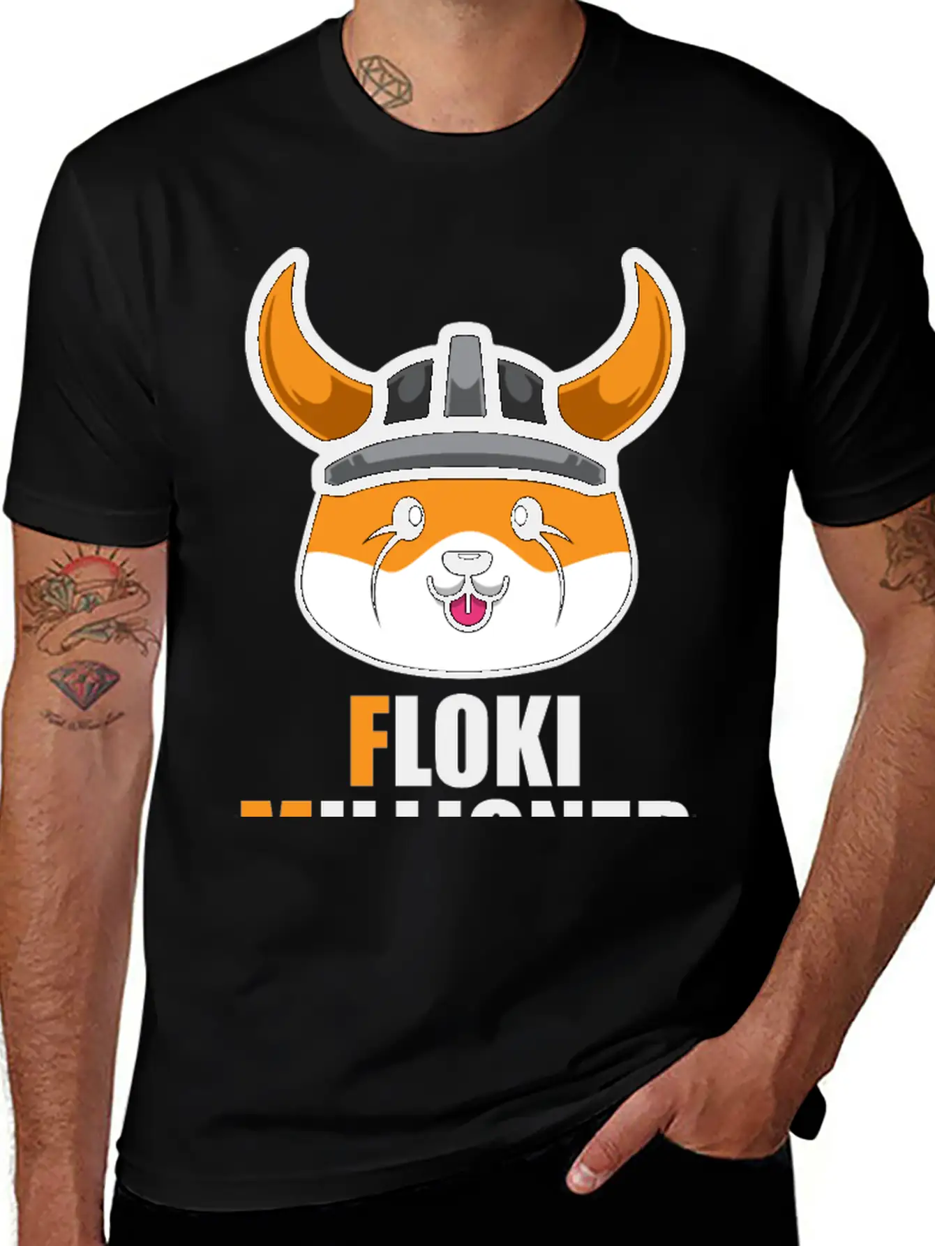 Floki Millionaire Floki Inu Token Coin, Crypto Stylish Everyday T-Shirt – Unisex Basic Cotton Tee