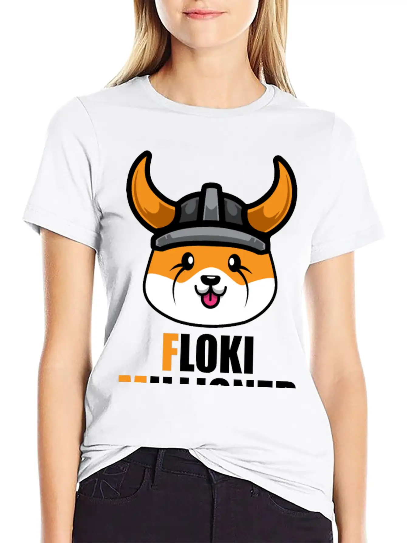 Floki Millionaire Floki Inu Token Coin, Crypto Stylish Everyday T-Shirt – Unisex Basic Cotton Tee