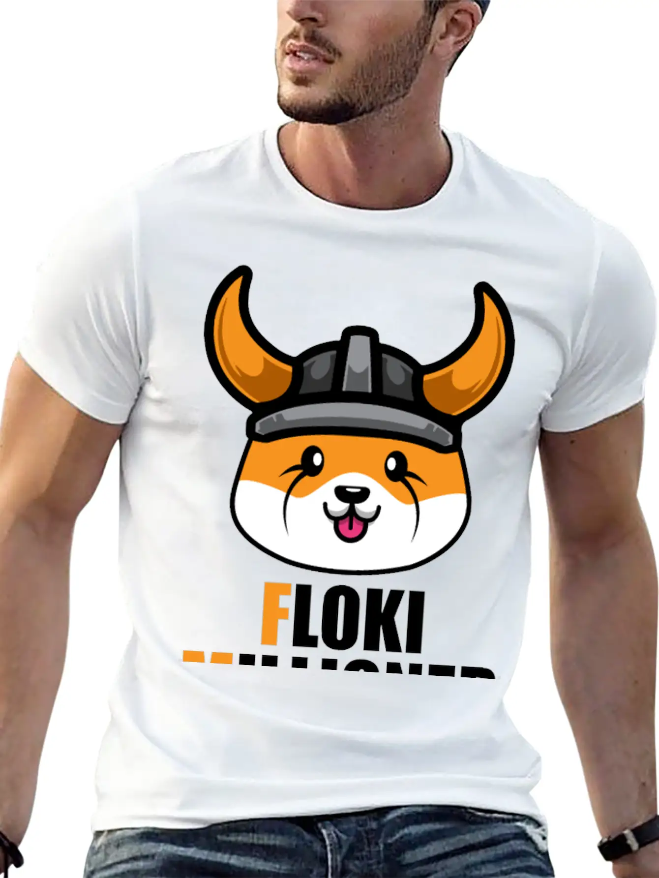 Floki Millionaire Floki Inu Token Coin, Crypto Stylish Everyday T-Shirt – Unisex Basic Cotton Tee
