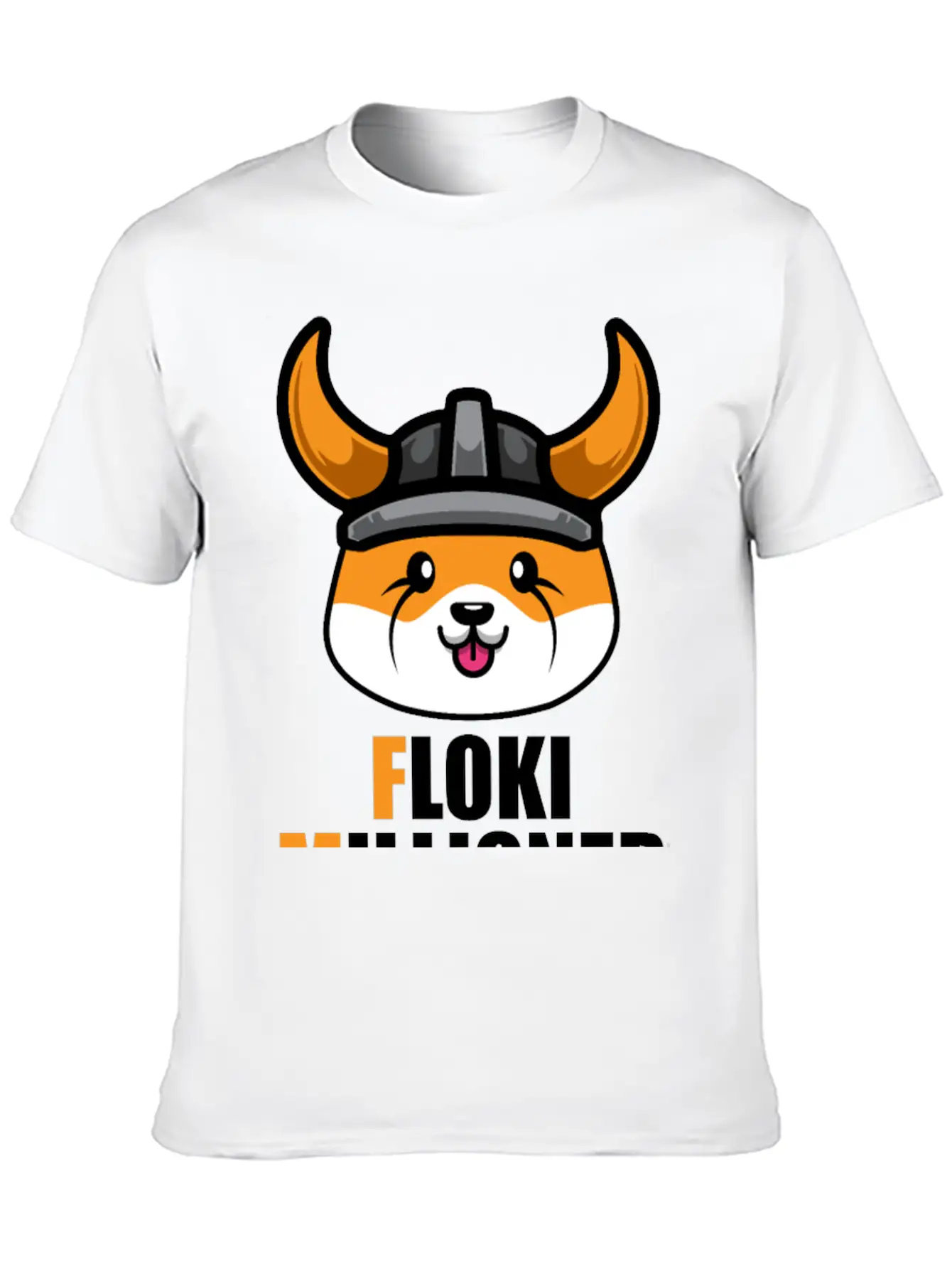 Floki Millionaire Floki Inu Token Coin, Crypto Stylish Everyday T-Shirt – Unisex Basic Cotton Tee