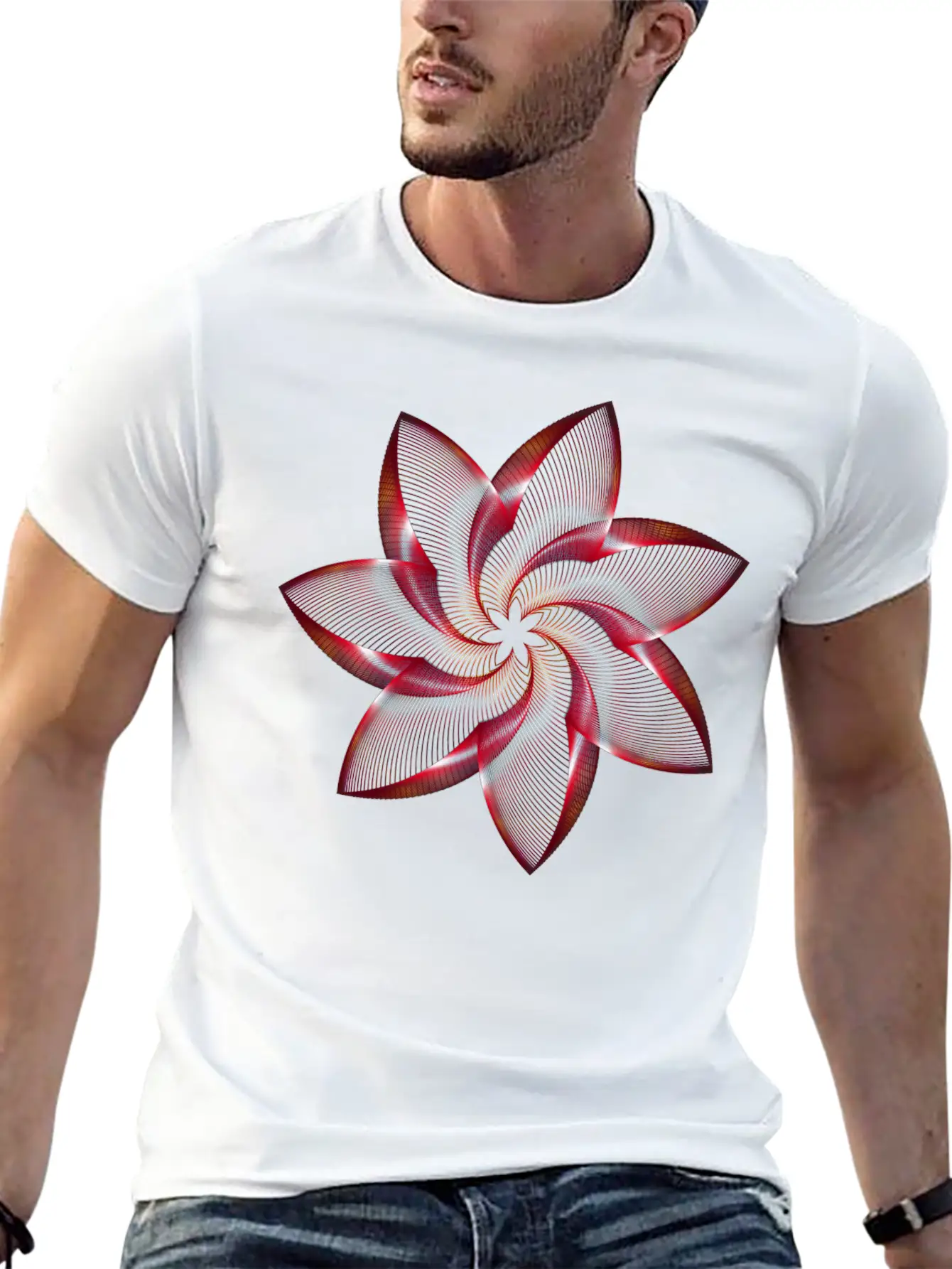 Floral Abstract Stylish Everyday T-Shirt – Unisex Basic Cotton Tee