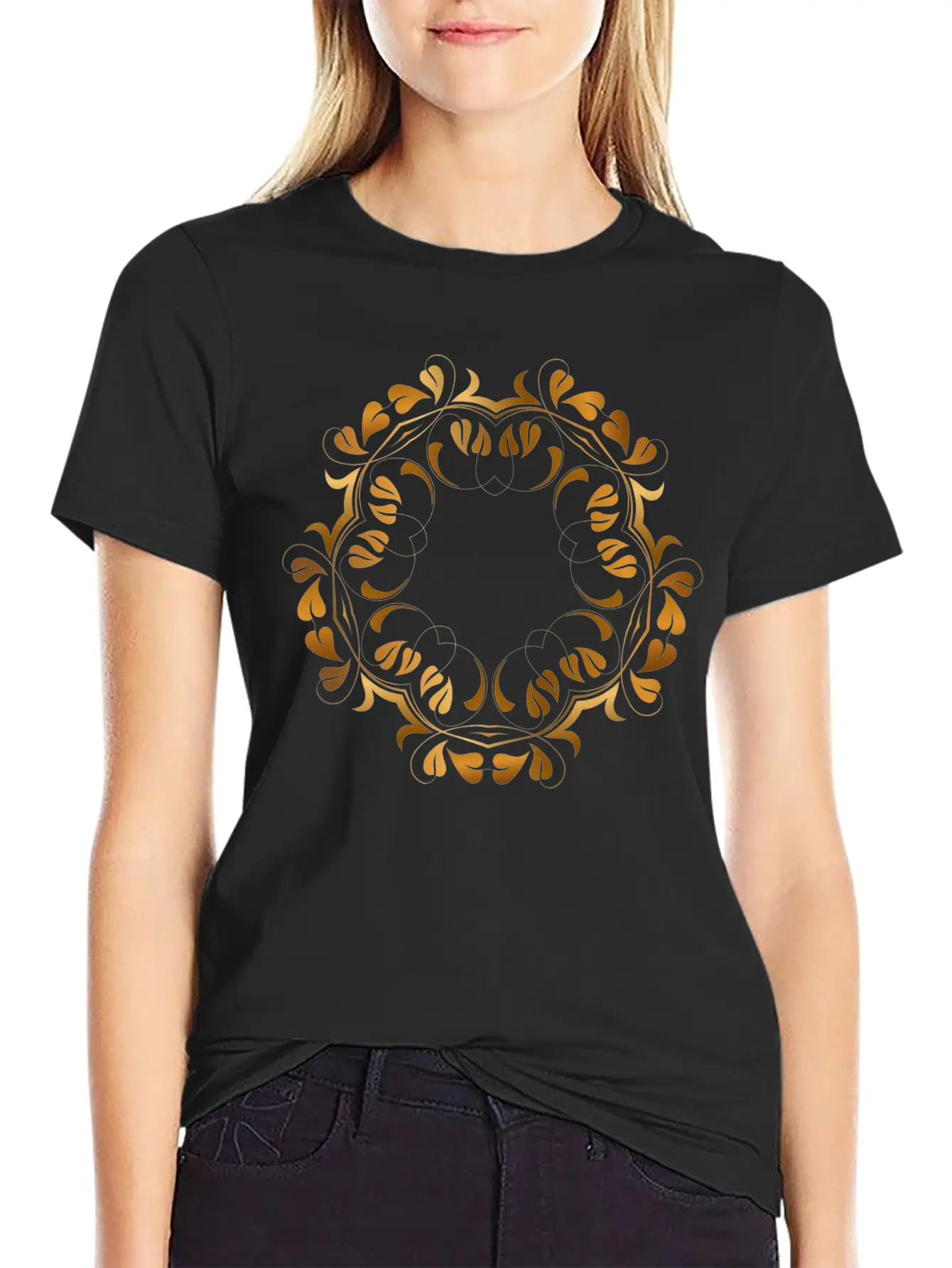 Floral Flourish Frame 16 Essential Unisex Summer Tee – Soft Cotton Casual Fit