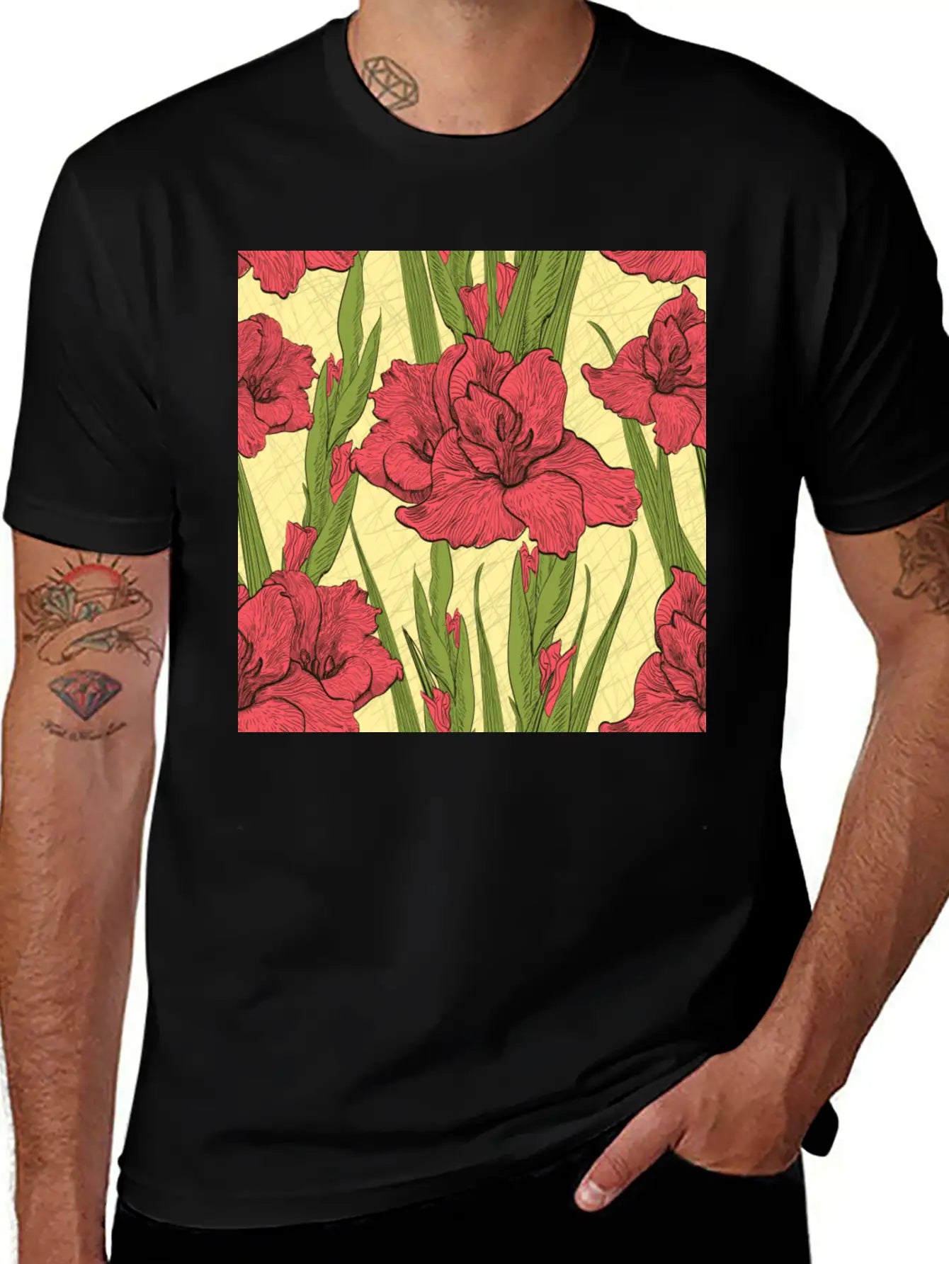 FLORAL Stylish Everyday T-Shirt – Unisex Basic Cotton Tee