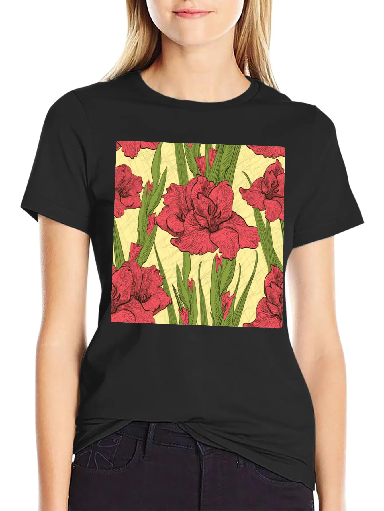 FLORAL Stylish Everyday T-Shirt – Unisex Basic Cotton Tee