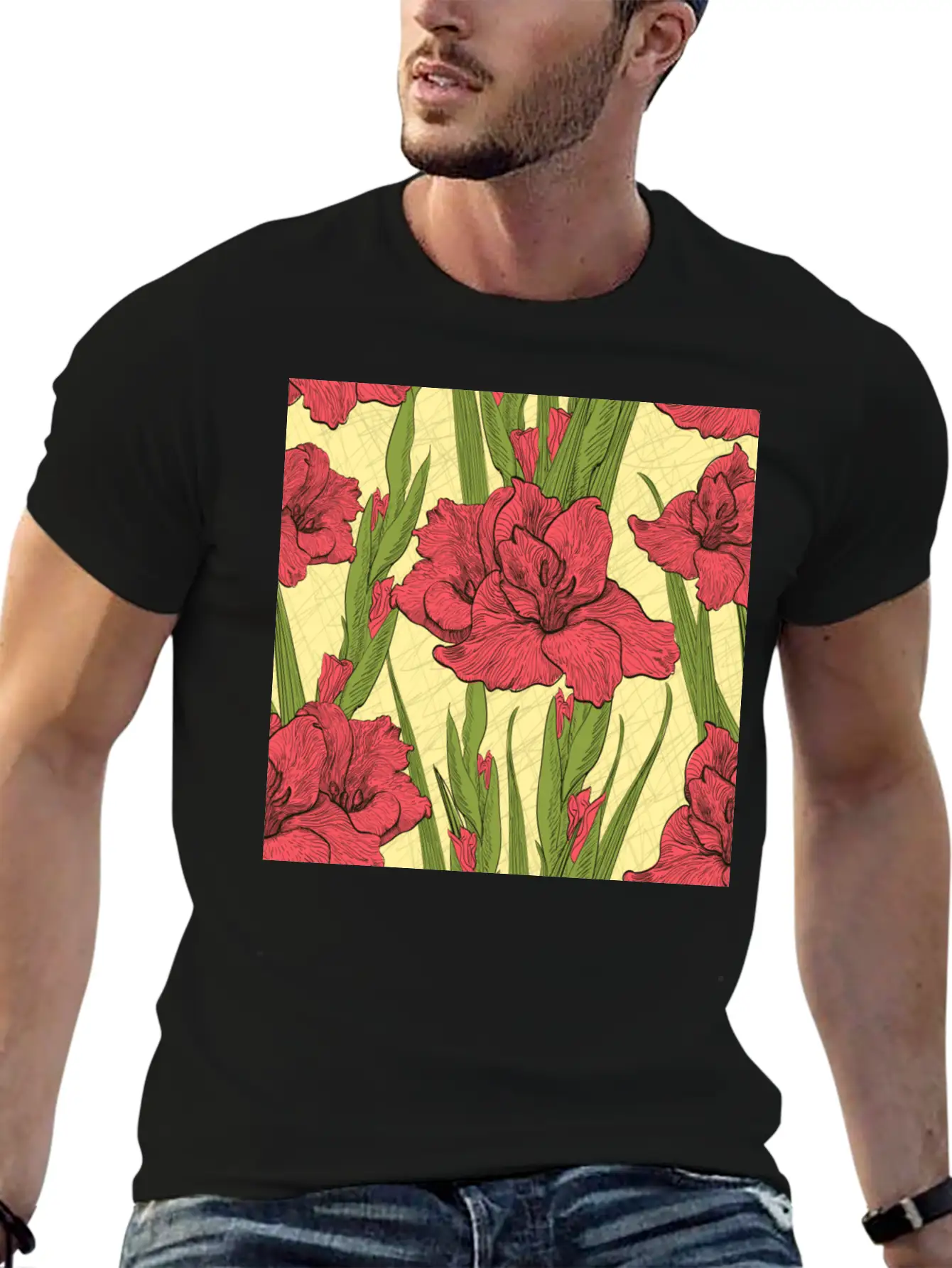 FLORAL Stylish Everyday T-Shirt – Unisex Basic Cotton Tee