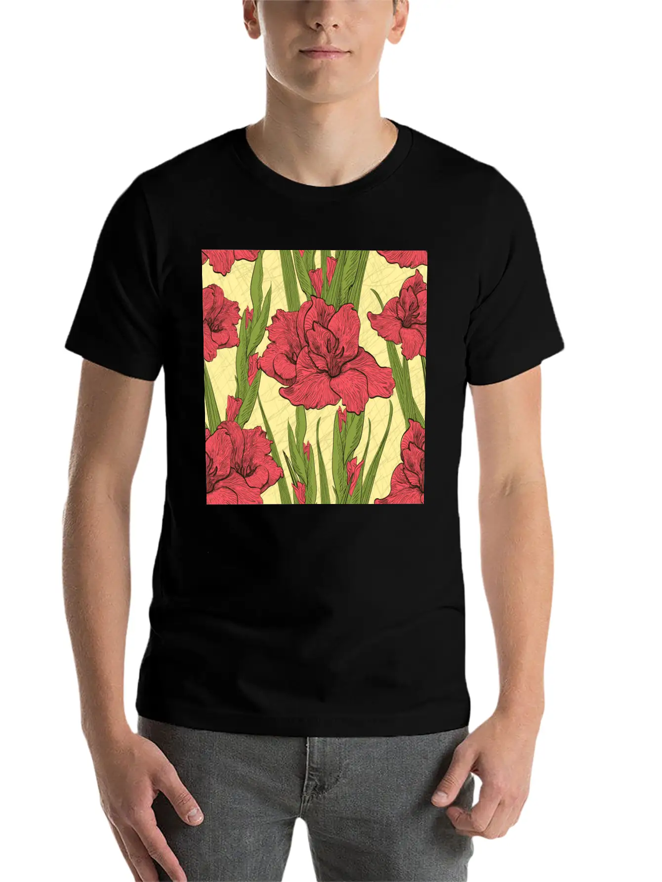 FLORAL Stylish Everyday T-Shirt – Unisex Basic Cotton Tee