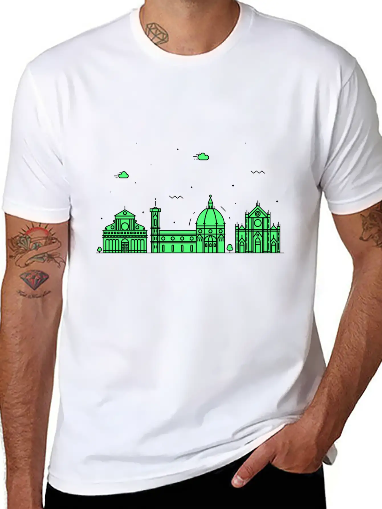 Florence, Italy Stylish Everyday T-Shirt – Unisex Basic Cotton Tee