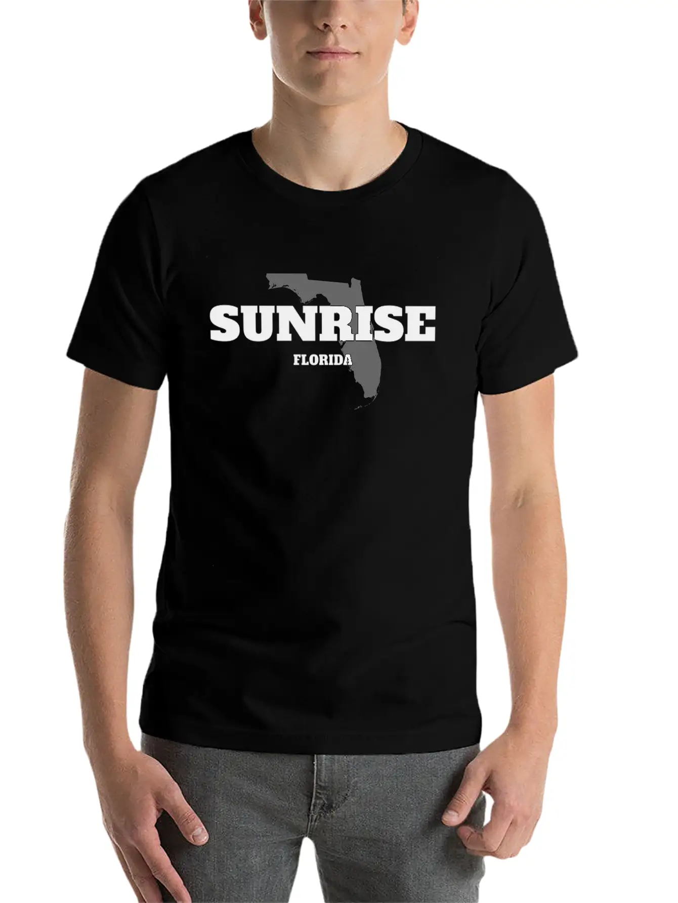 FLORIDA SUNRISE US STATE EDITION Comfortable Minimalist Graphic Tee – Summer Style Essential