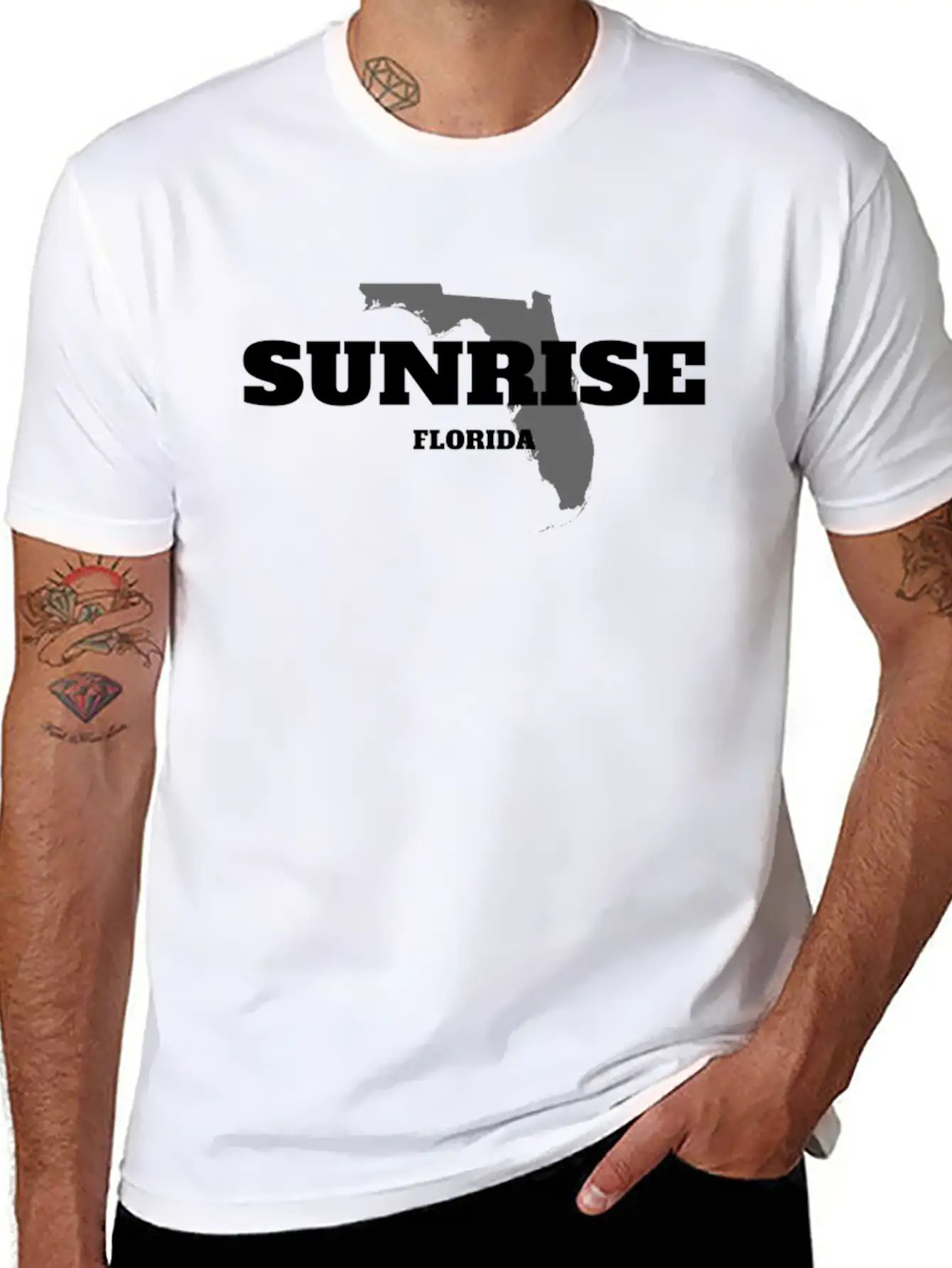 FLORIDA SUNRISE US STATE EDITION Comfortable Minimalist Graphic Tee – Summer Style Essential