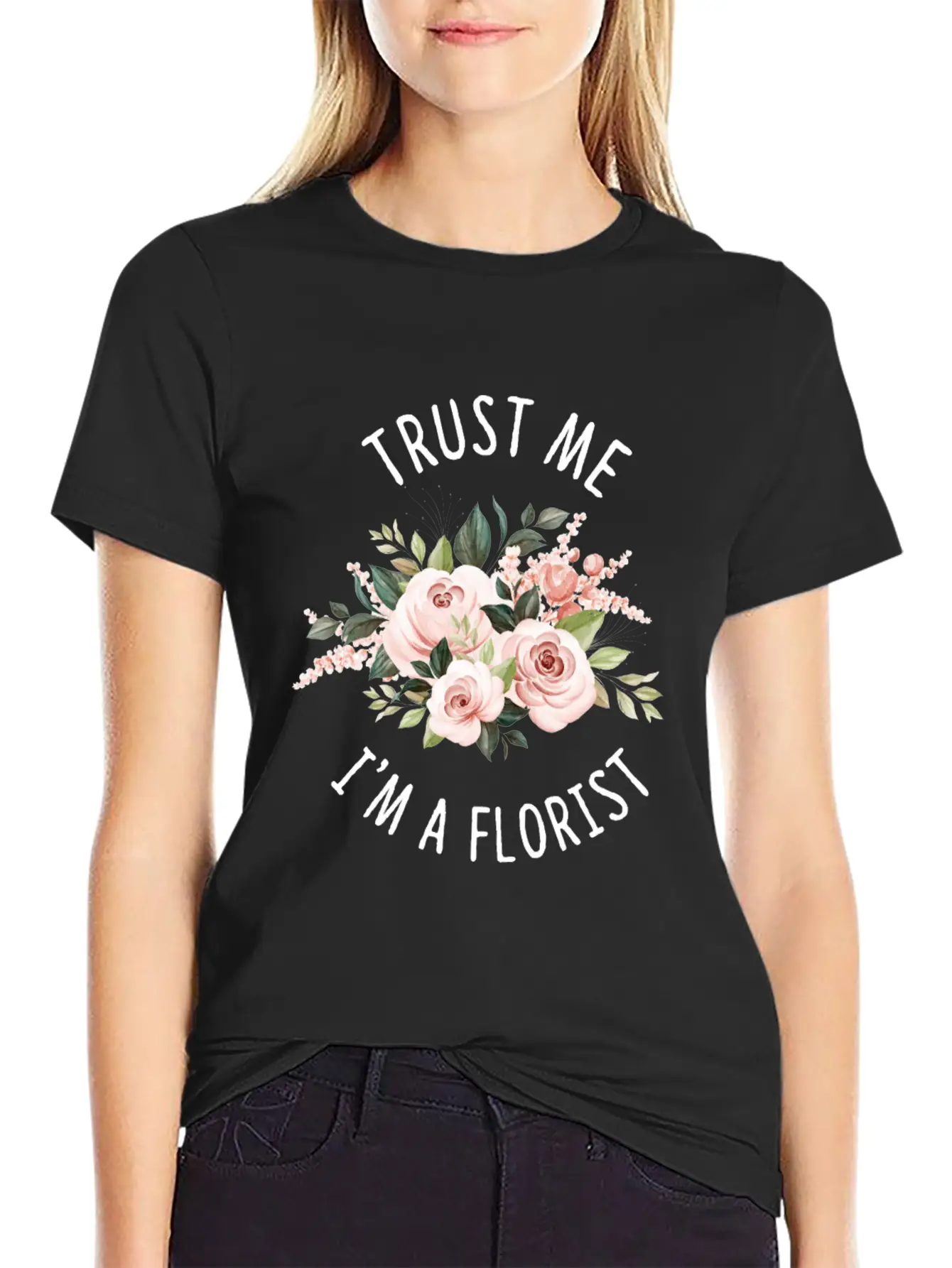 Florist Florist Flowers Flower Bouquet Essential Unisex Summer Tee – Soft Cotton Casual Fit