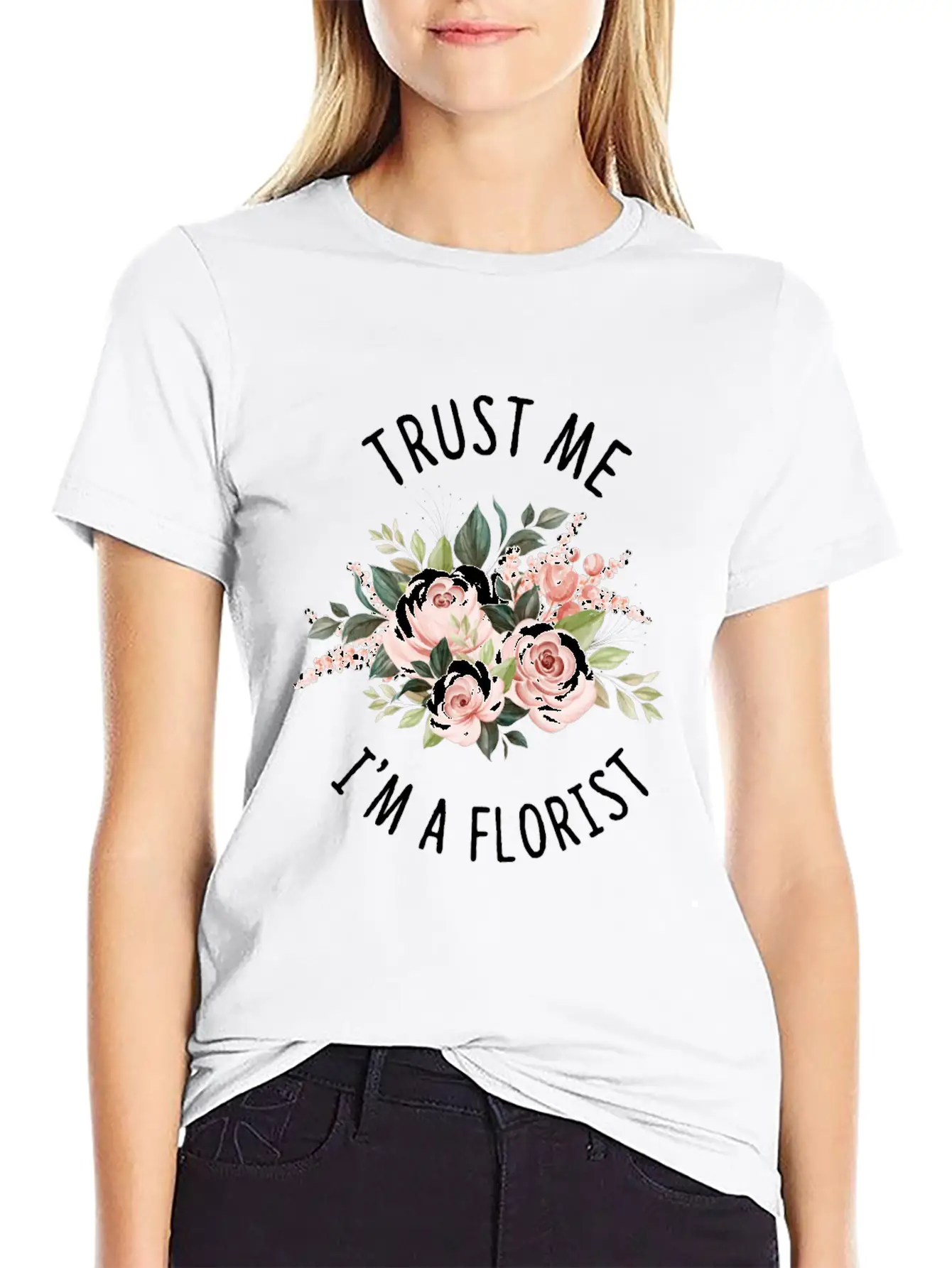 Florist Florist Flowers Flower Bouquet Essential Unisex Summer Tee – Soft Cotton Casual Fit