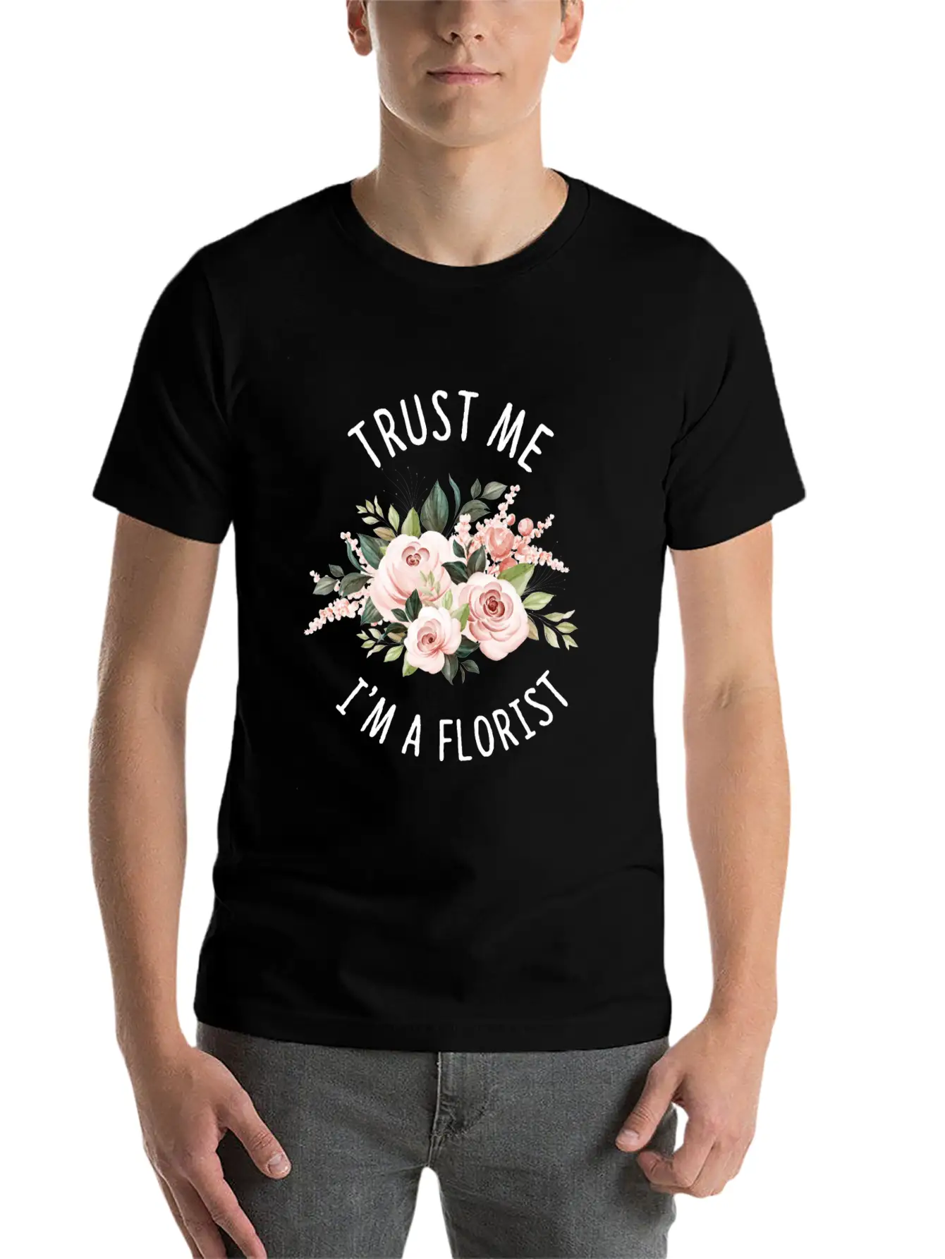 Florist Florist Flowers Flower Bouquet Essential Unisex Summer Tee – Soft Cotton Casual Fit
