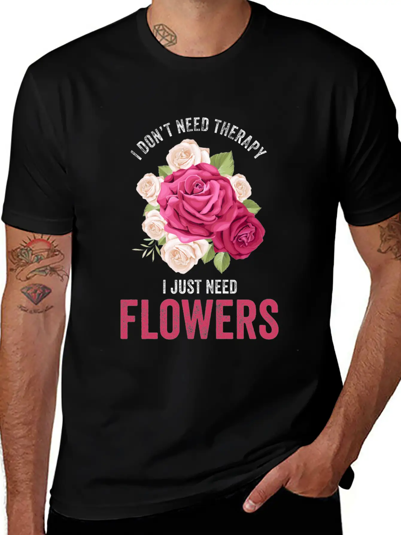 Florist Florist Flowers Flower Bouquet Unisex Short Sleeve Soft Cotton T-Shirt – Casual Everyday Wear
