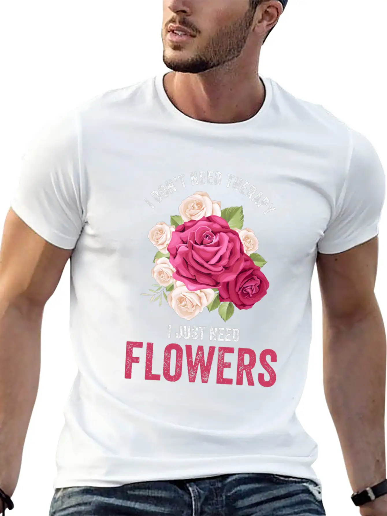 Florist Florist Flowers Flower Bouquet Unisex Short Sleeve Soft Cotton T-Shirt – Casual Everyday Wear