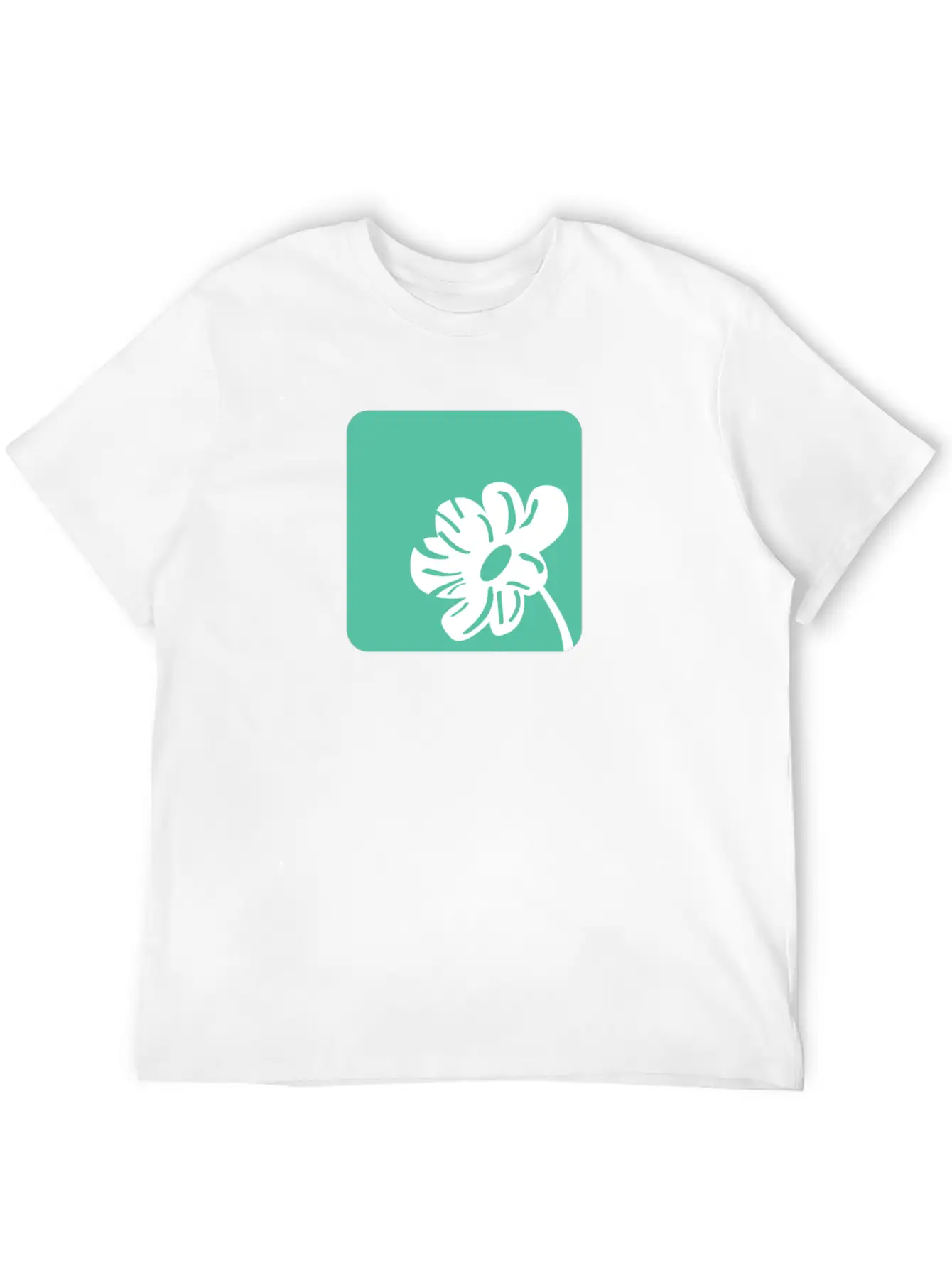 FLOWER 100% NATURAL ORGANIC BIO Unisex Short Sleeve Soft Cotton T-Shirt – Casual Everyday Wear